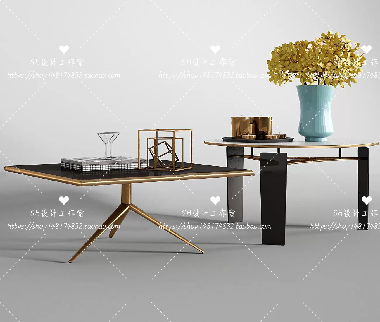 Tea Coffee Table – 3D Models – 1265