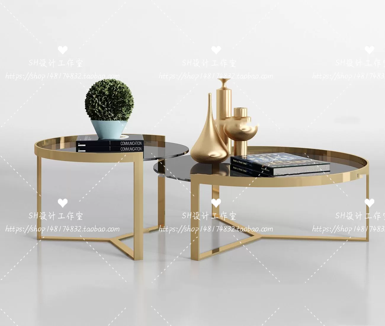 Tea Coffee Table – 3D Models – 1272