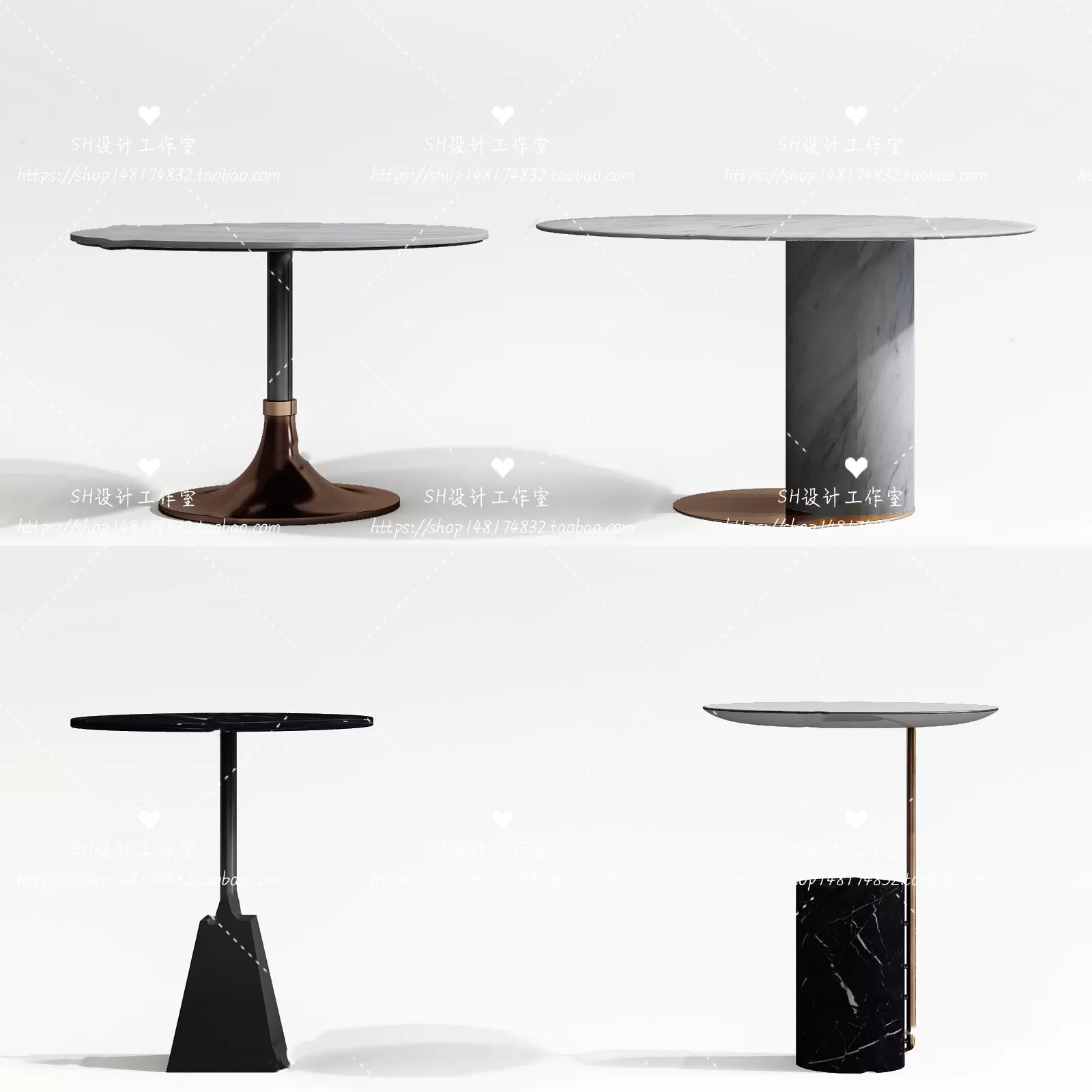 Tea Coffee Table – 3D Models – 1277
