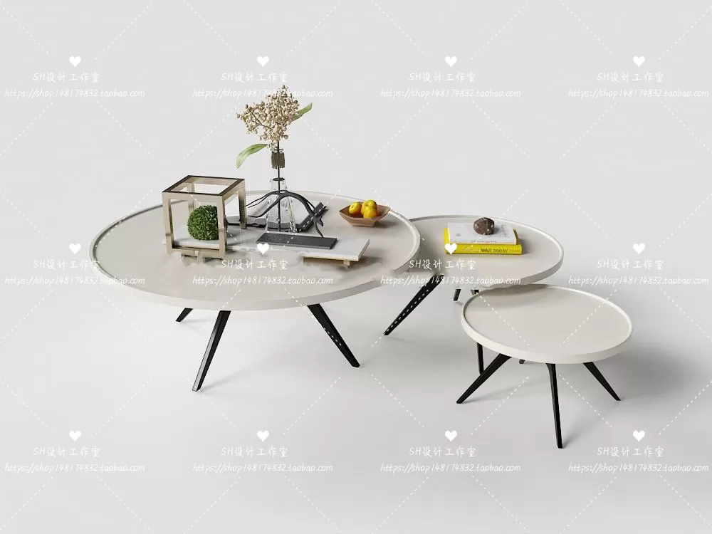 Tea Coffee Table – 3D Models – 1278