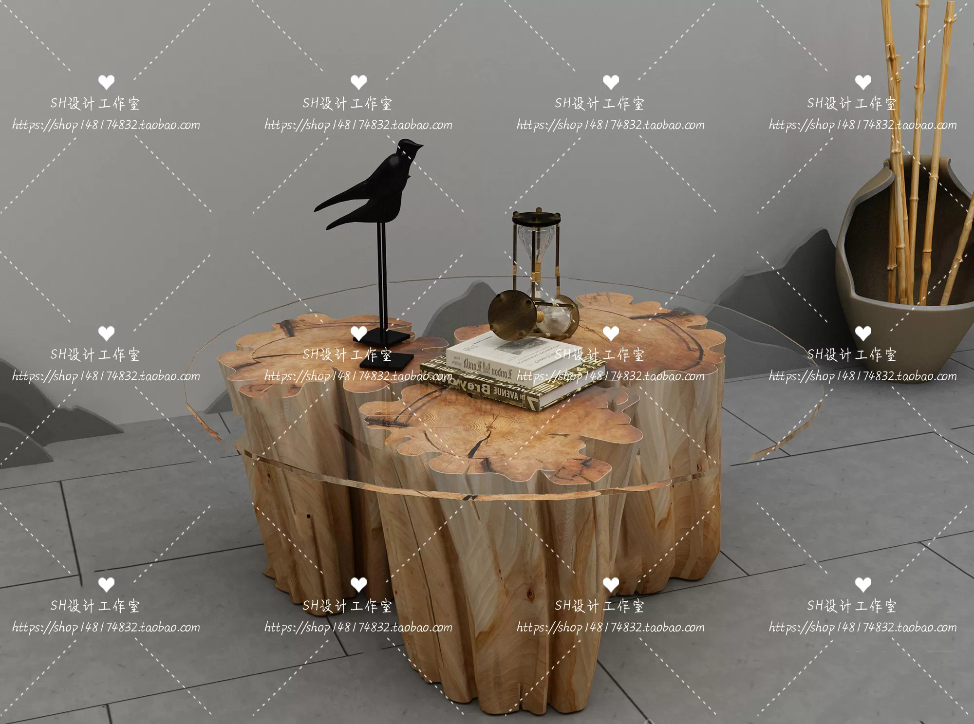 Tea Coffee Table – 3D Models – 1287
