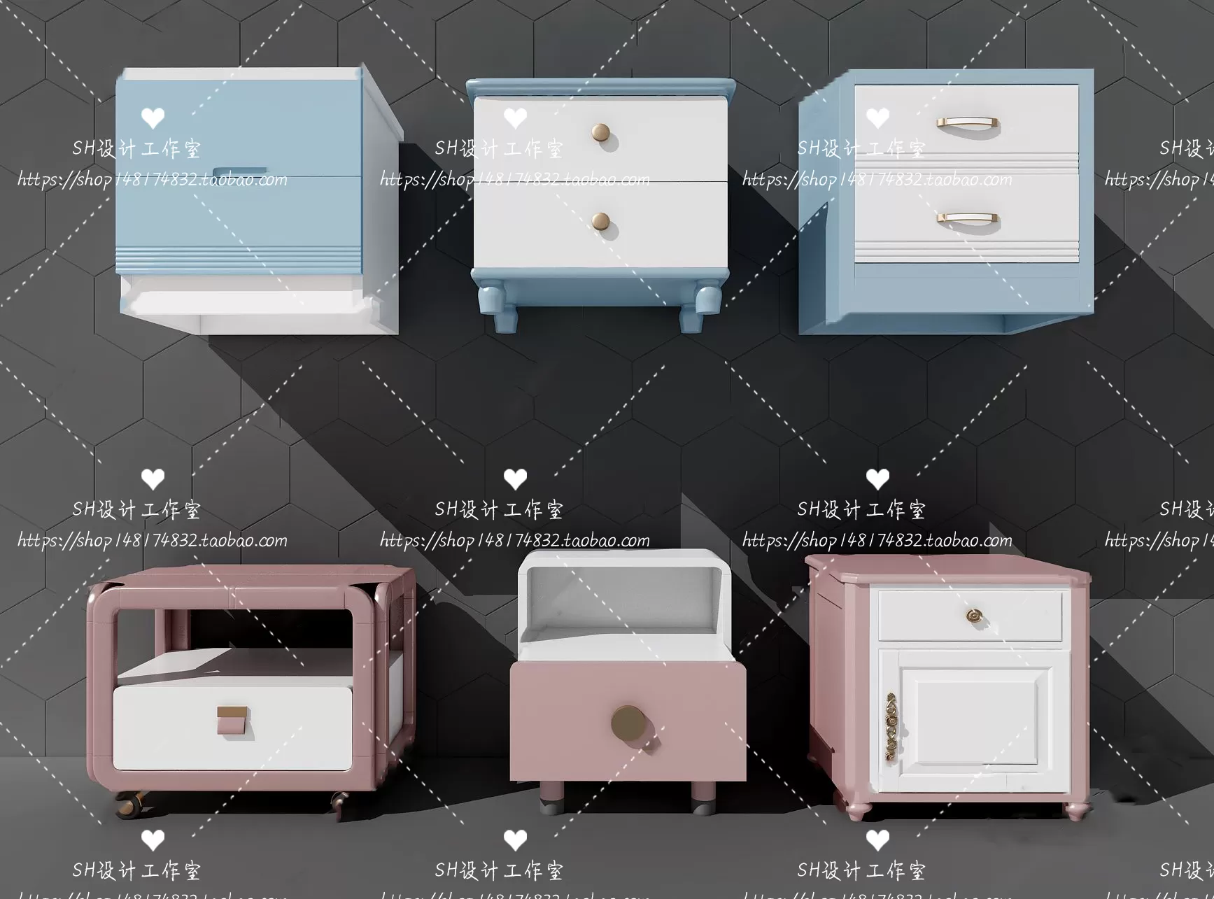 Side Table – 3D Models – 1303