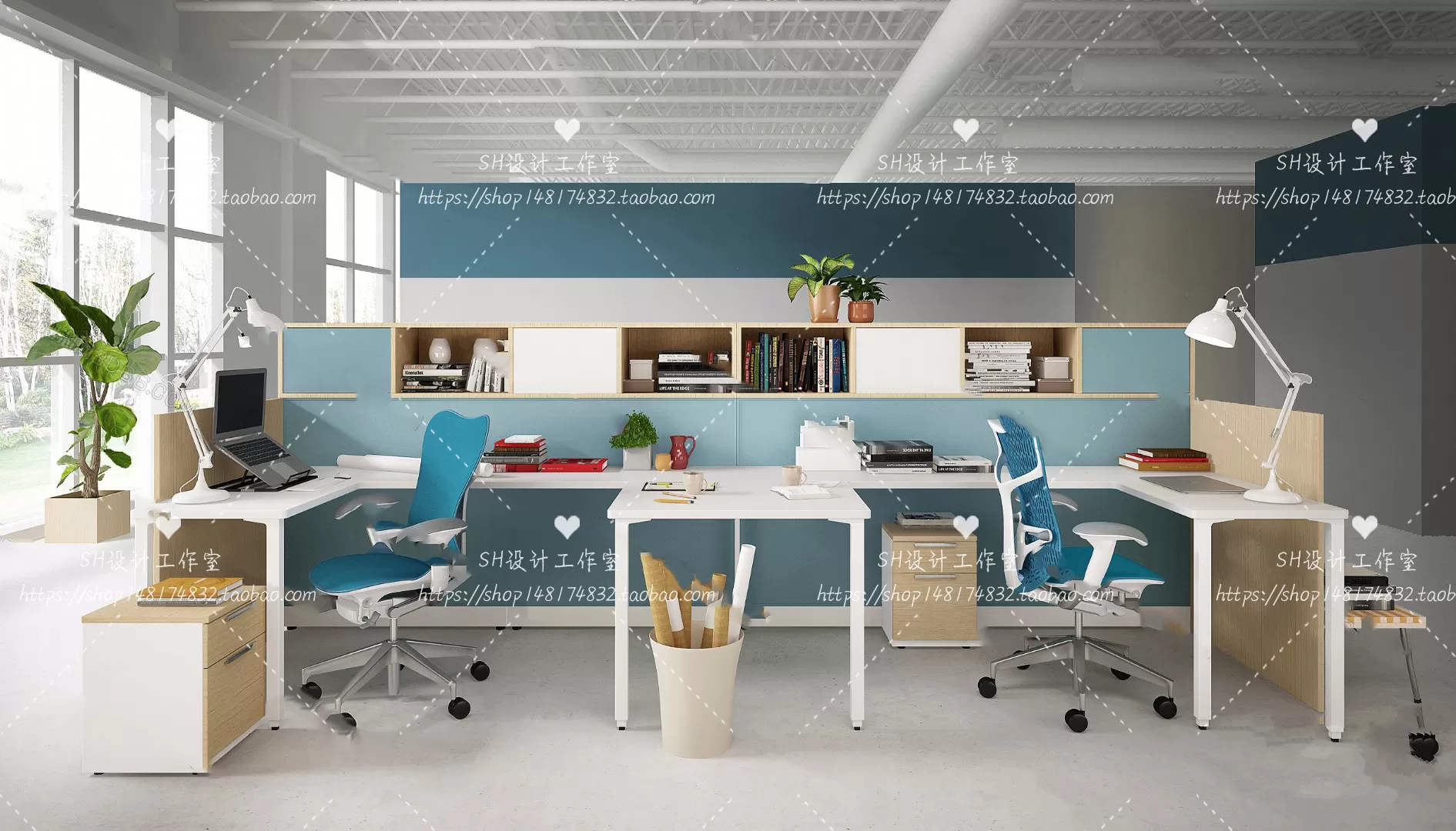 Office Table – Desk – 3D Models – 1426