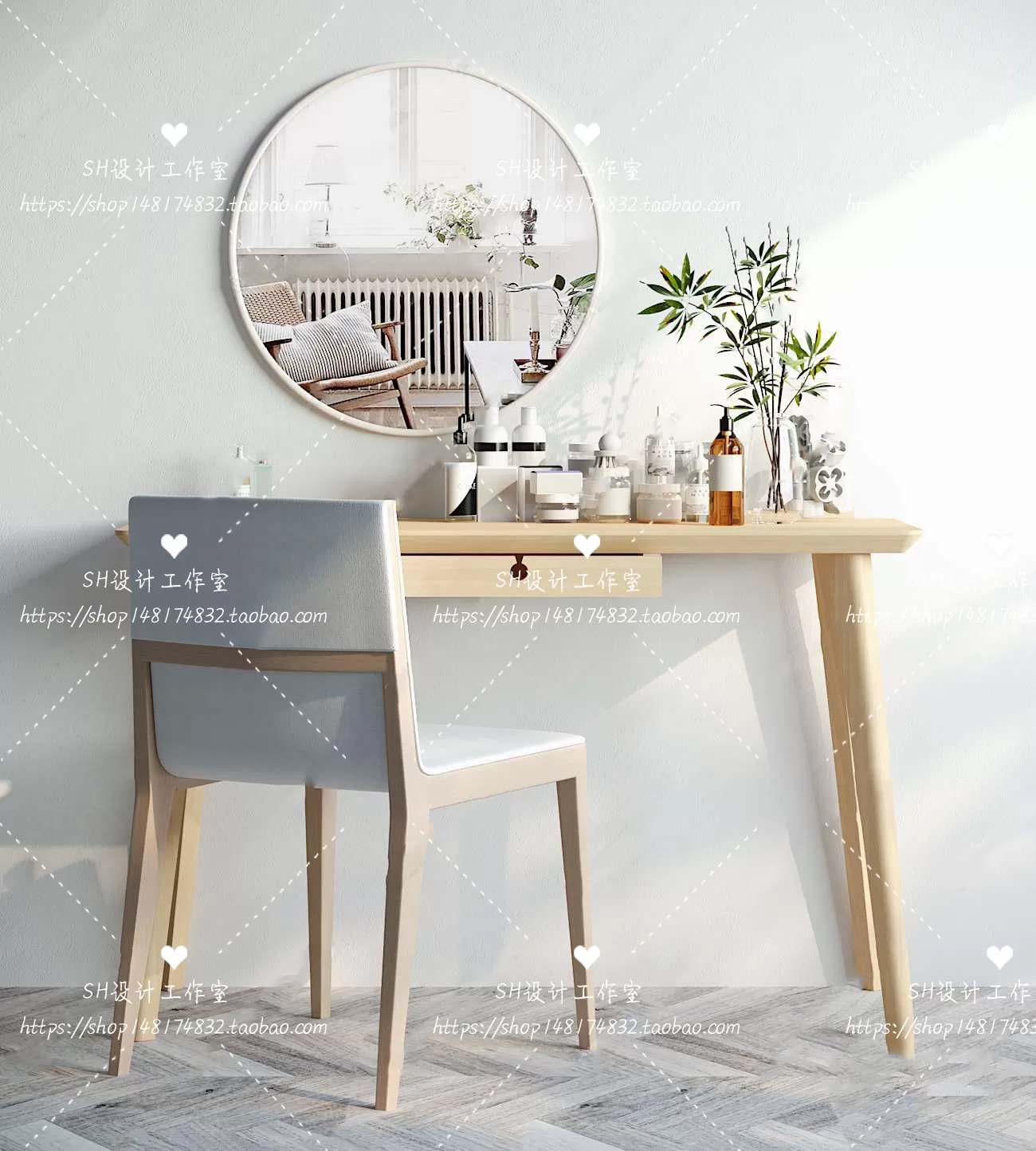 Dressing Table – 3D Models – 1428