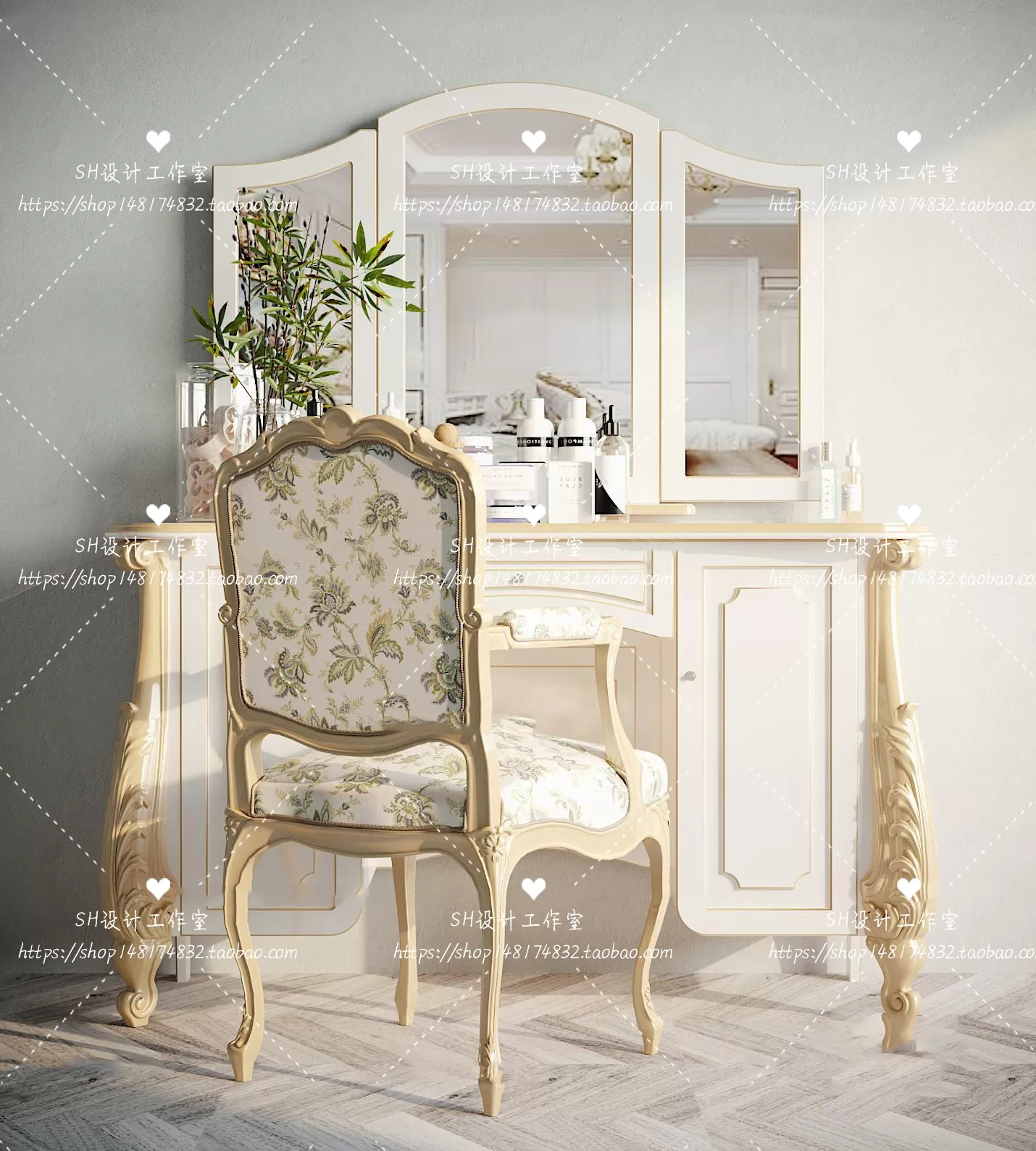 Dressing Table – 3D Models – 1430