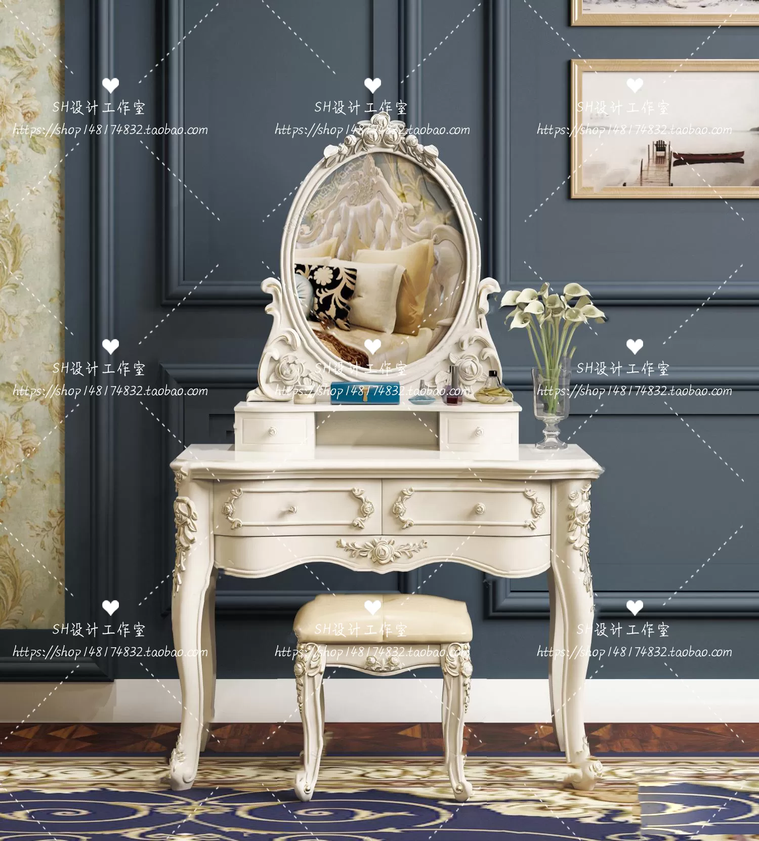 Dressing Table – 3D Models – 1432