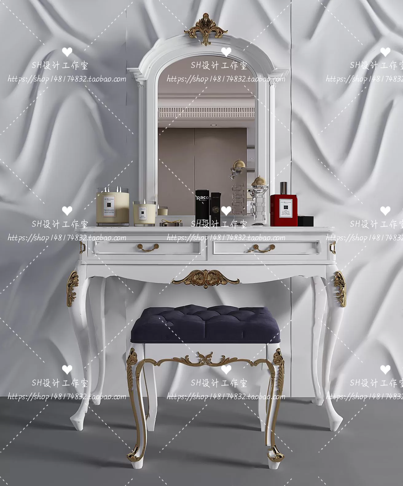 Dressing Table – 3D Models – 1434
