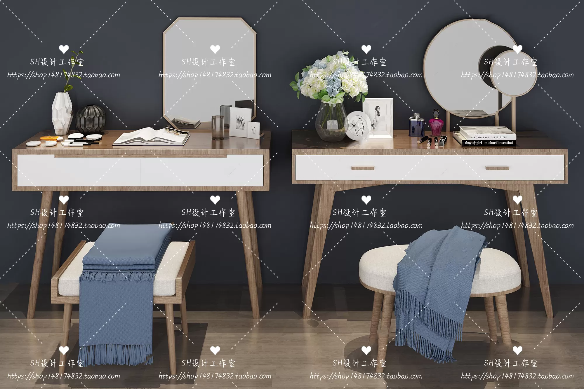 Dressing Table – 3D Models – 1437