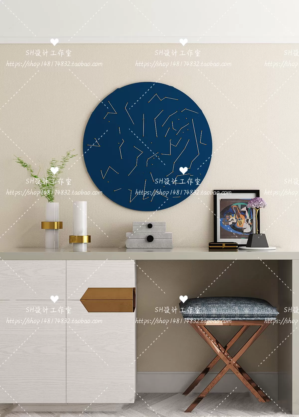 Dressing Table – 3D Models – 1442