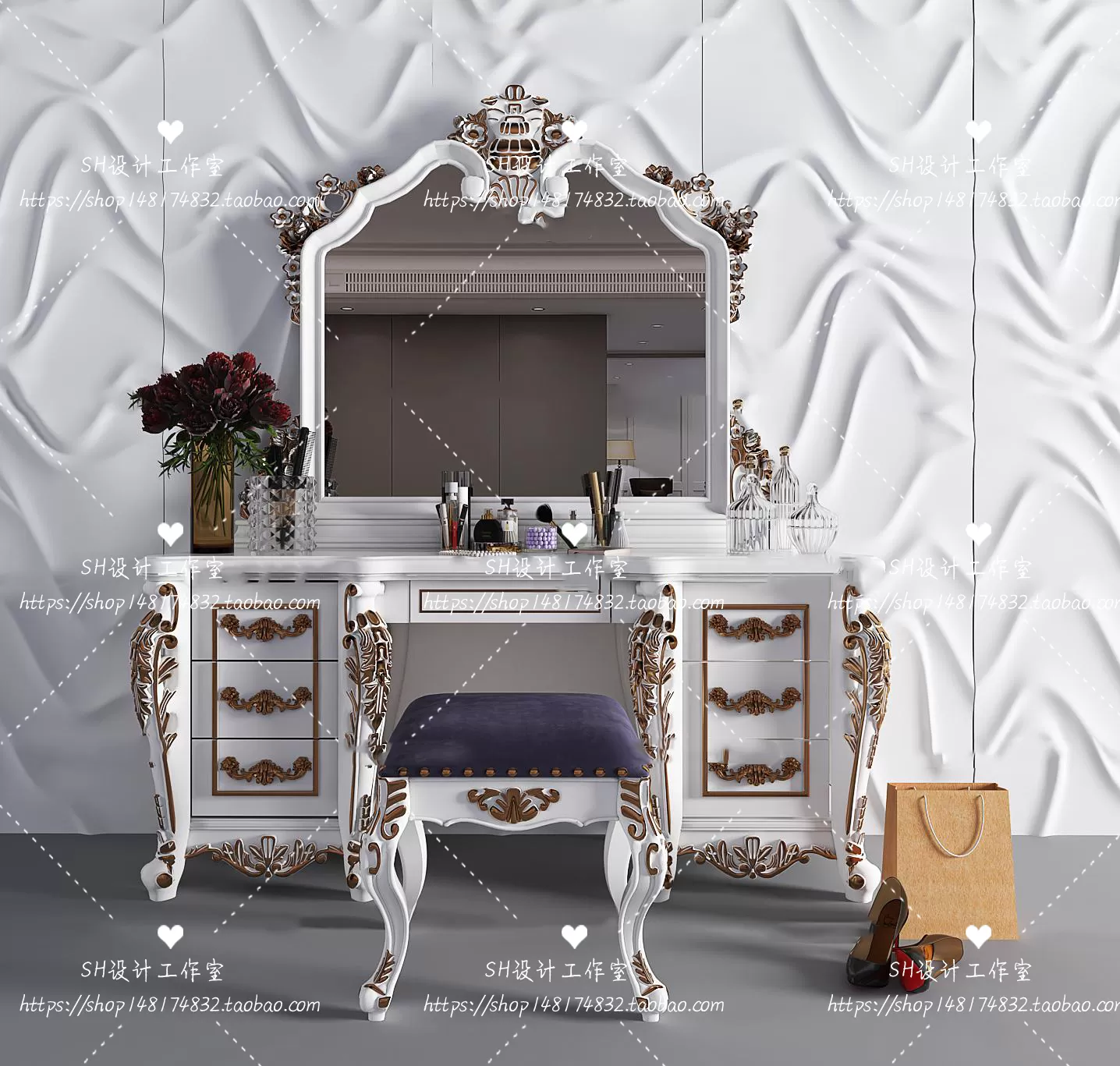 Dressing Table – 3D Models – 1447