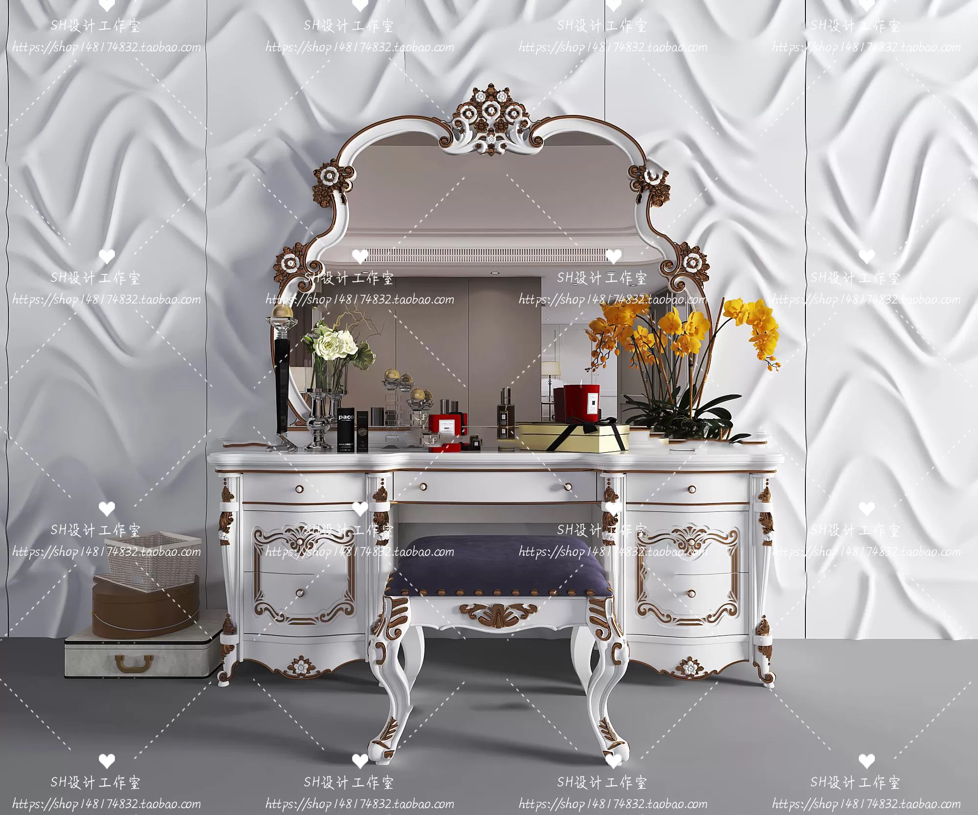 Dressing Table – 3D Models – 1448