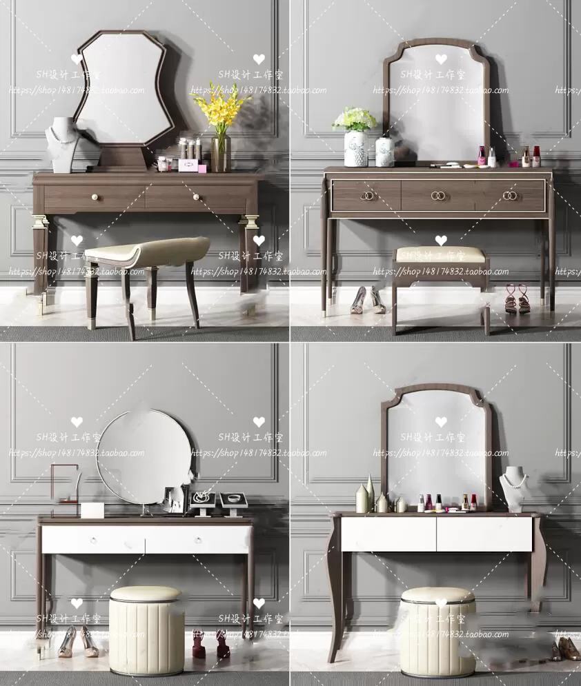 Dressing Table – 3D Models – 1452
