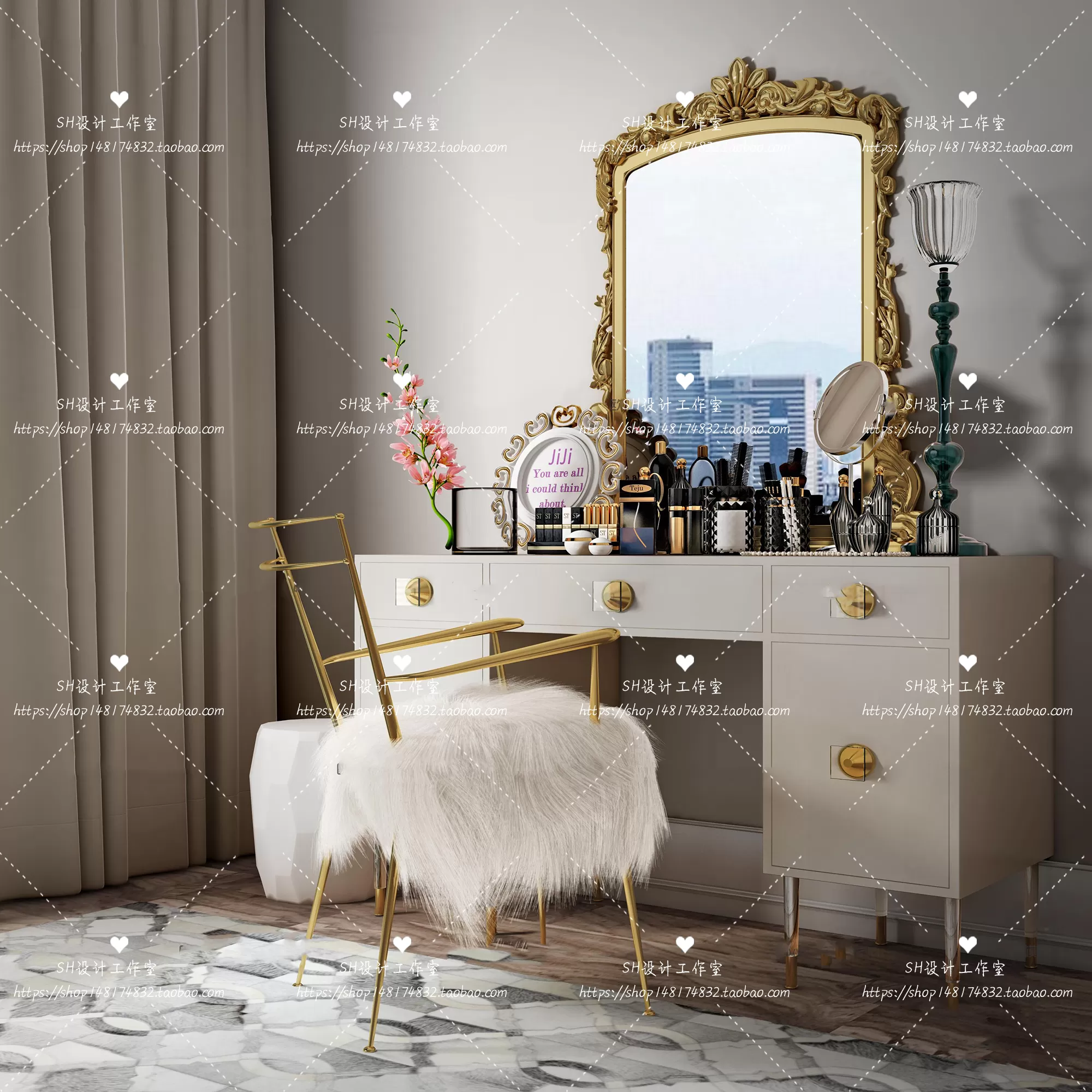 Dressing Table – 3D Models – 1453