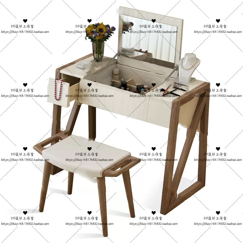 Dressing Table – 3D Models – 1474