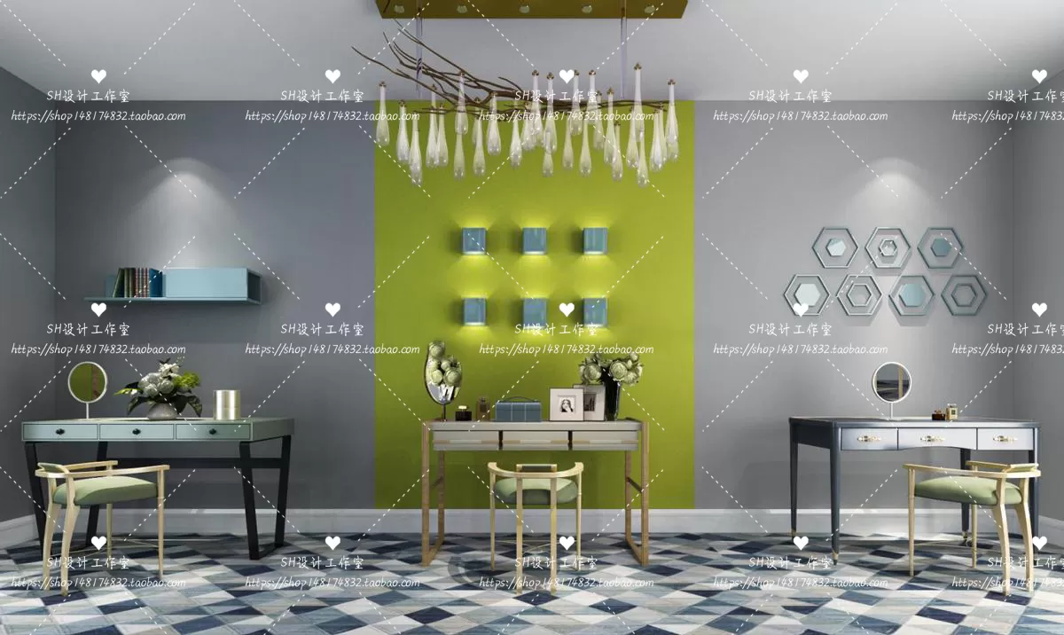 Dressing Table – 3D Models – 1484