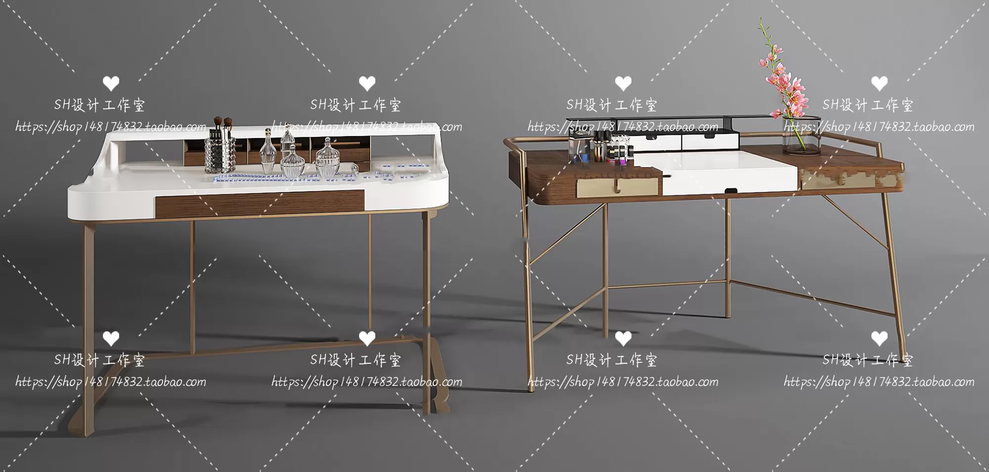 Dressing Table – 3D Models – 1490