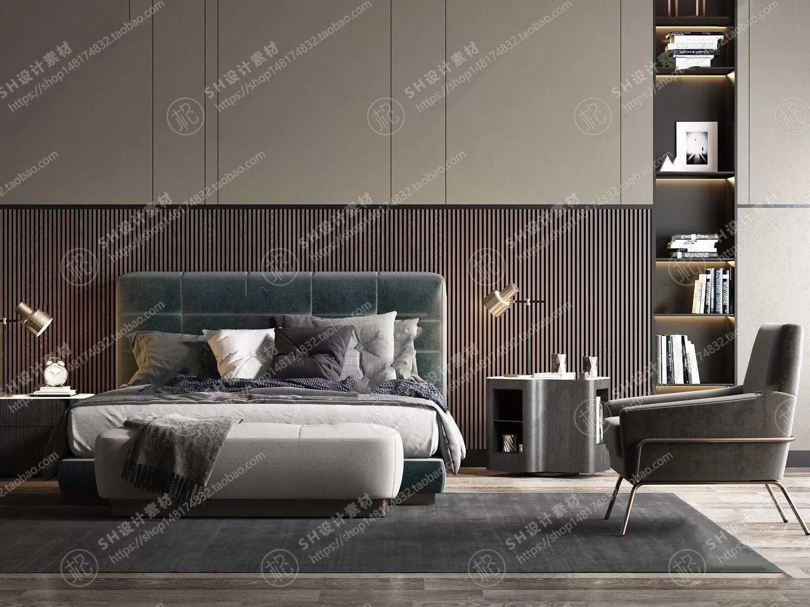 Bed – 3D Models – 1504 Bed – 3D Models – 1504