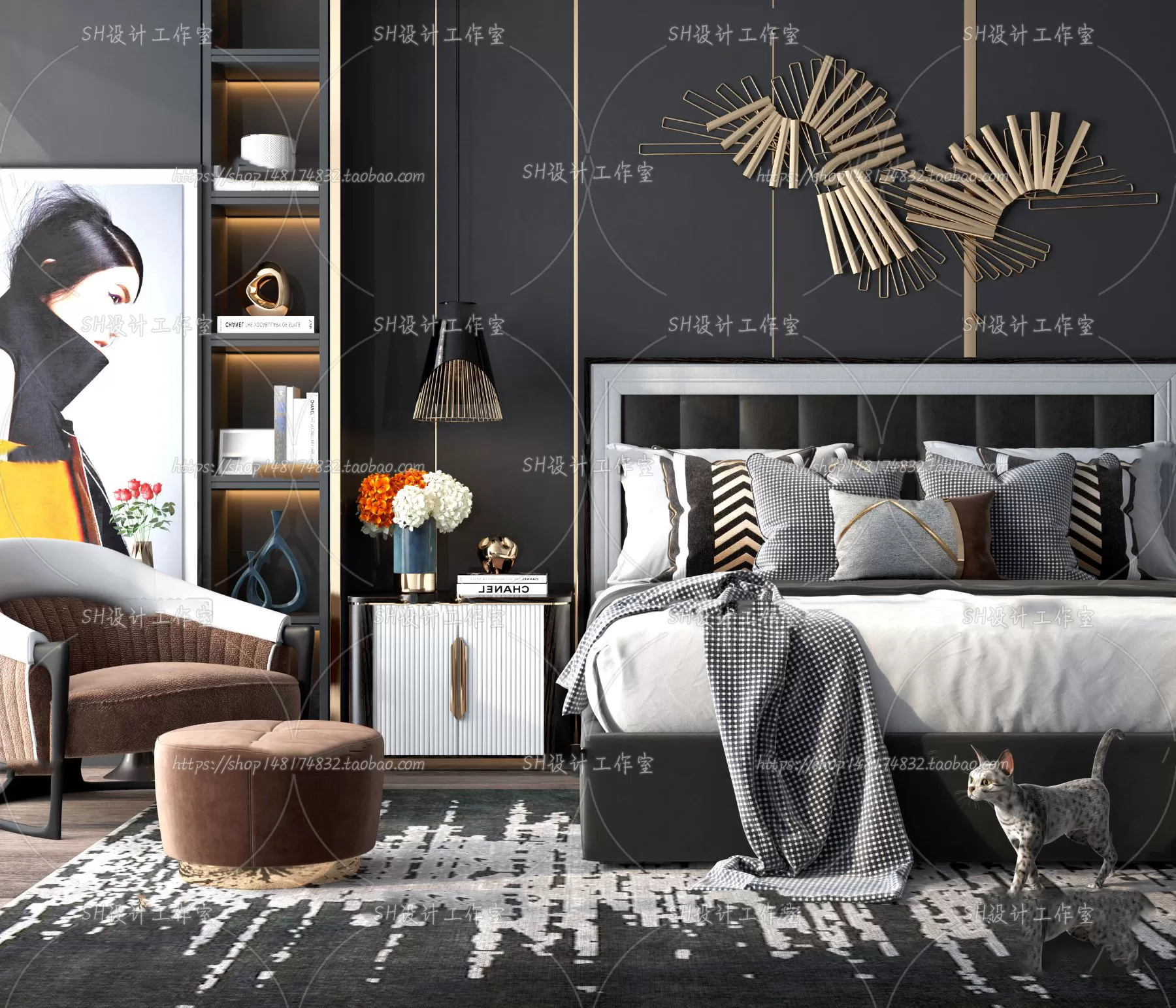 Bed – 3D Models – 1523 Bed – 3D Models – 1523