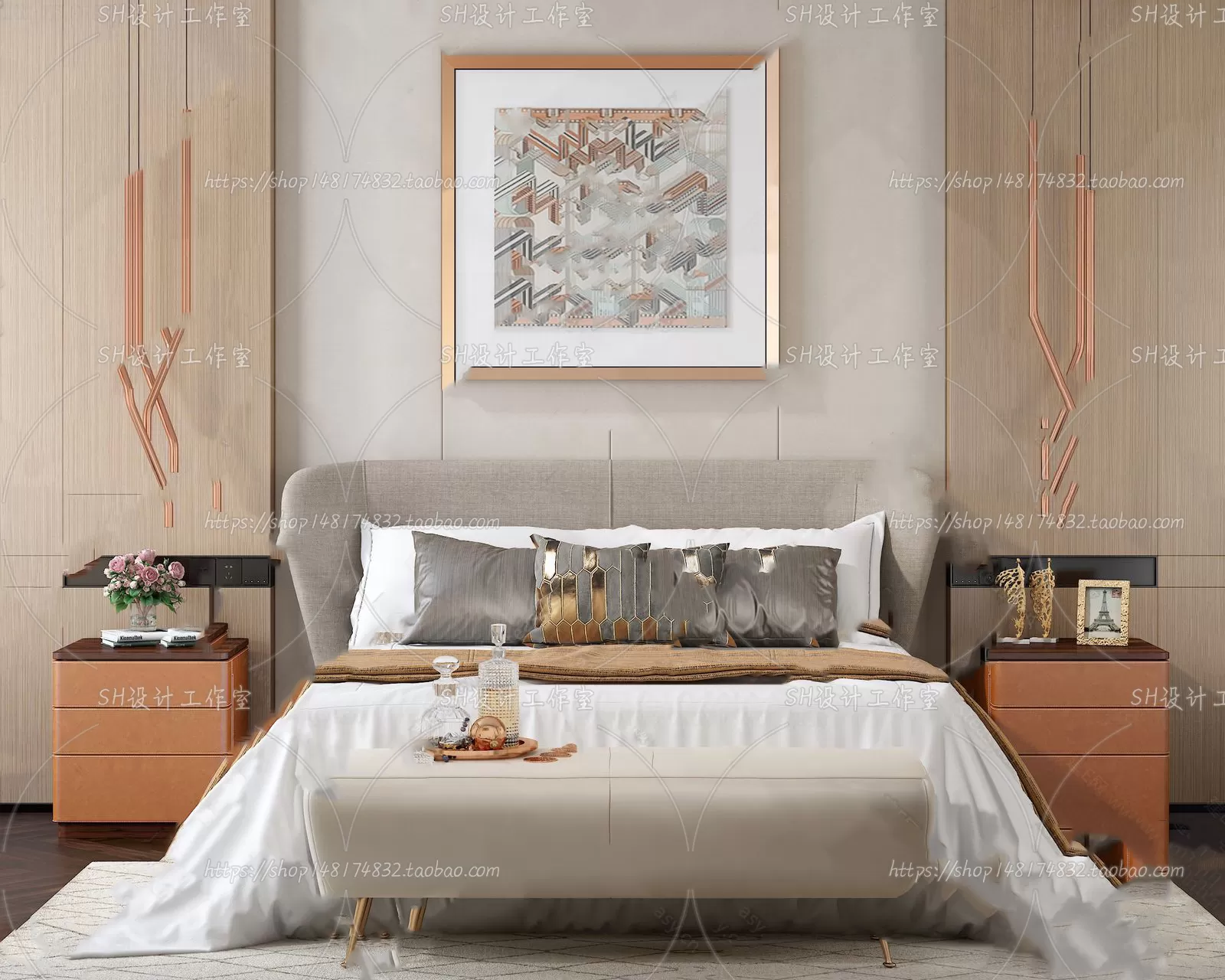 Bed – 3D Models – 1577