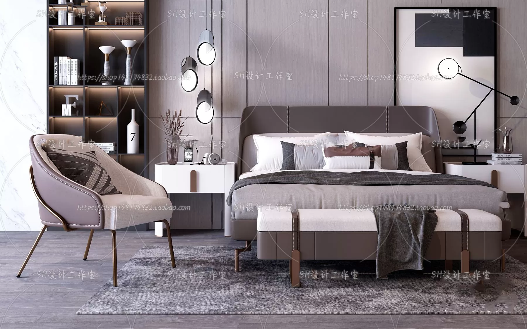 Bed – 3D Models – 1578