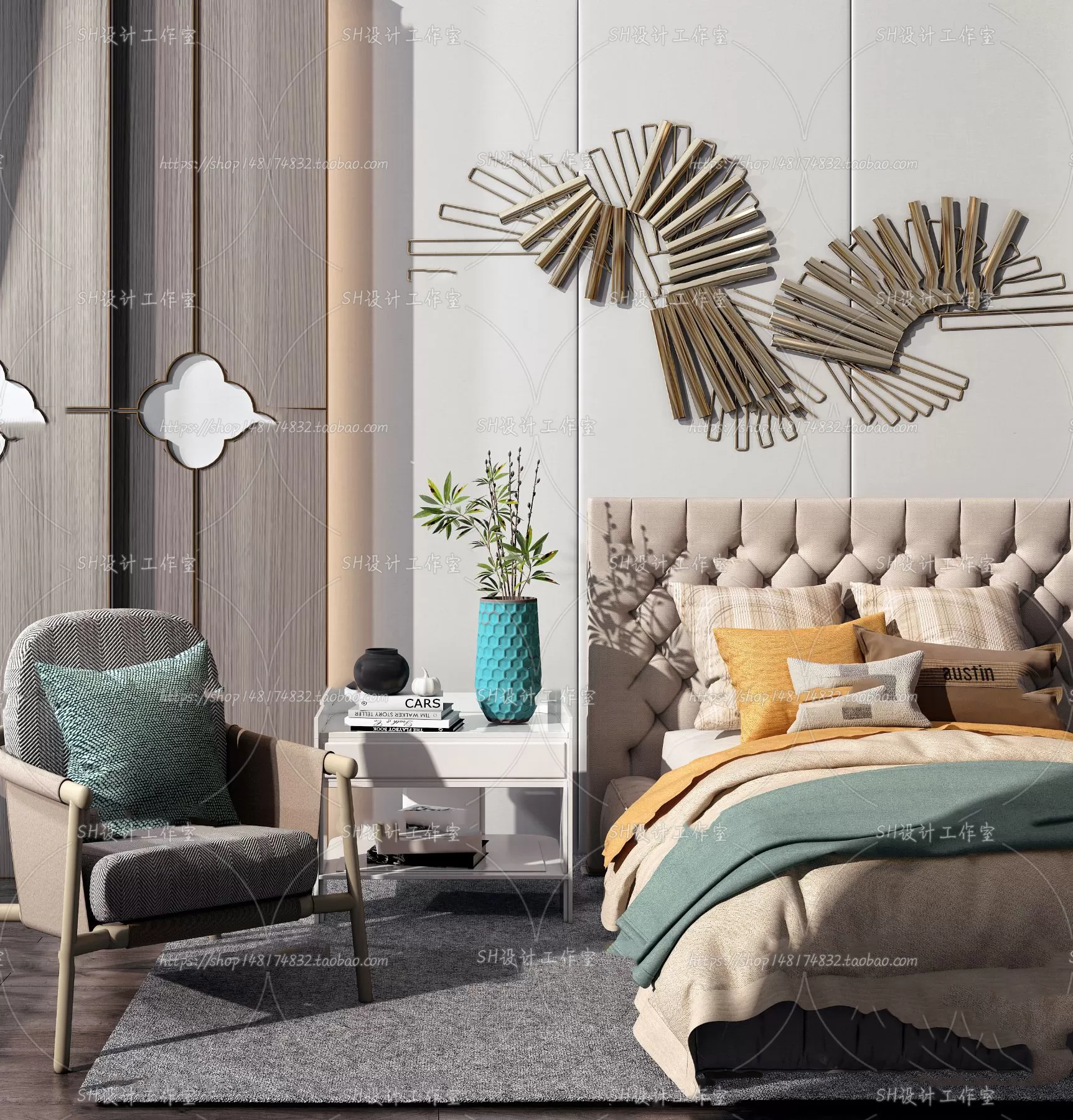 Bed – 3D Models – 1580