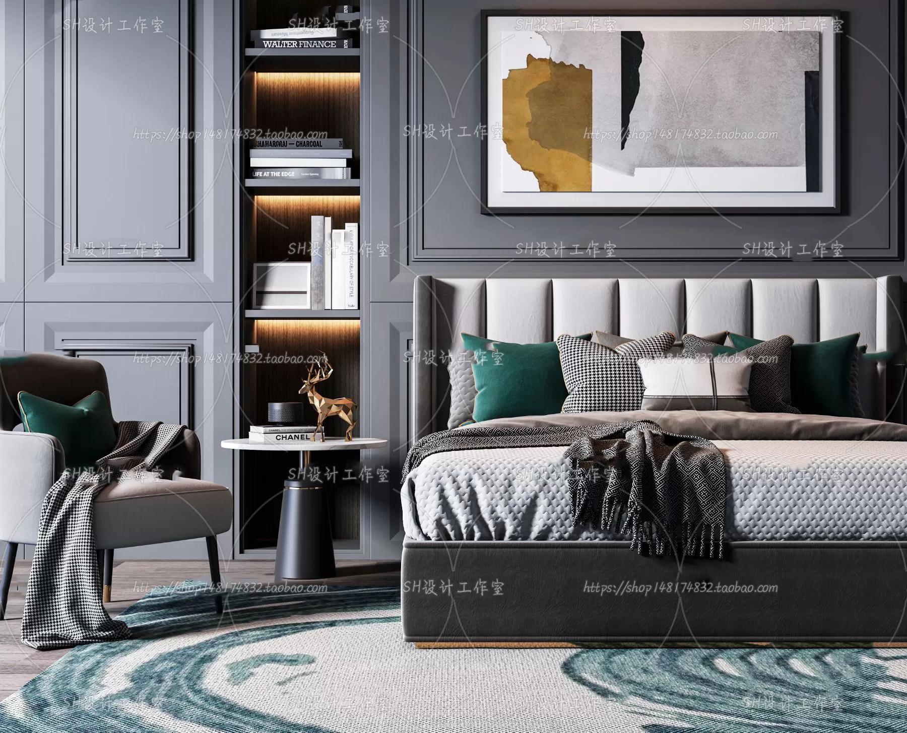 Bed – 3D Models – 1583