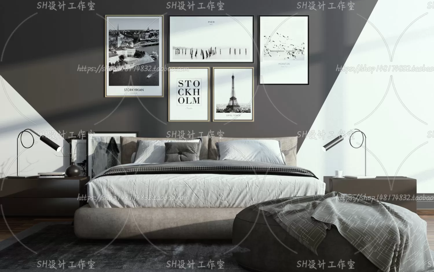 Bed – 3D Models – 1584