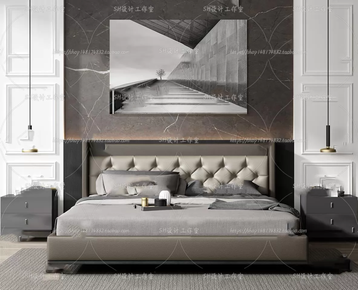 Bed – 3D Models – 1593