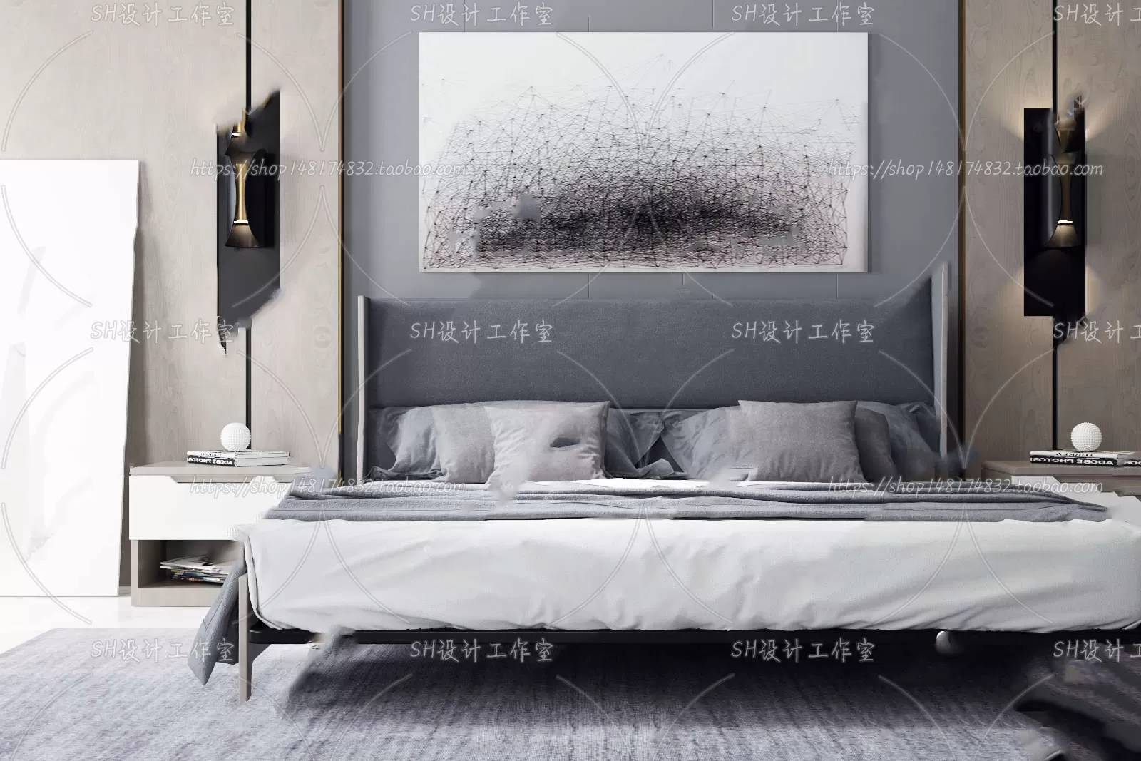 Bed – 3D Models – 1594