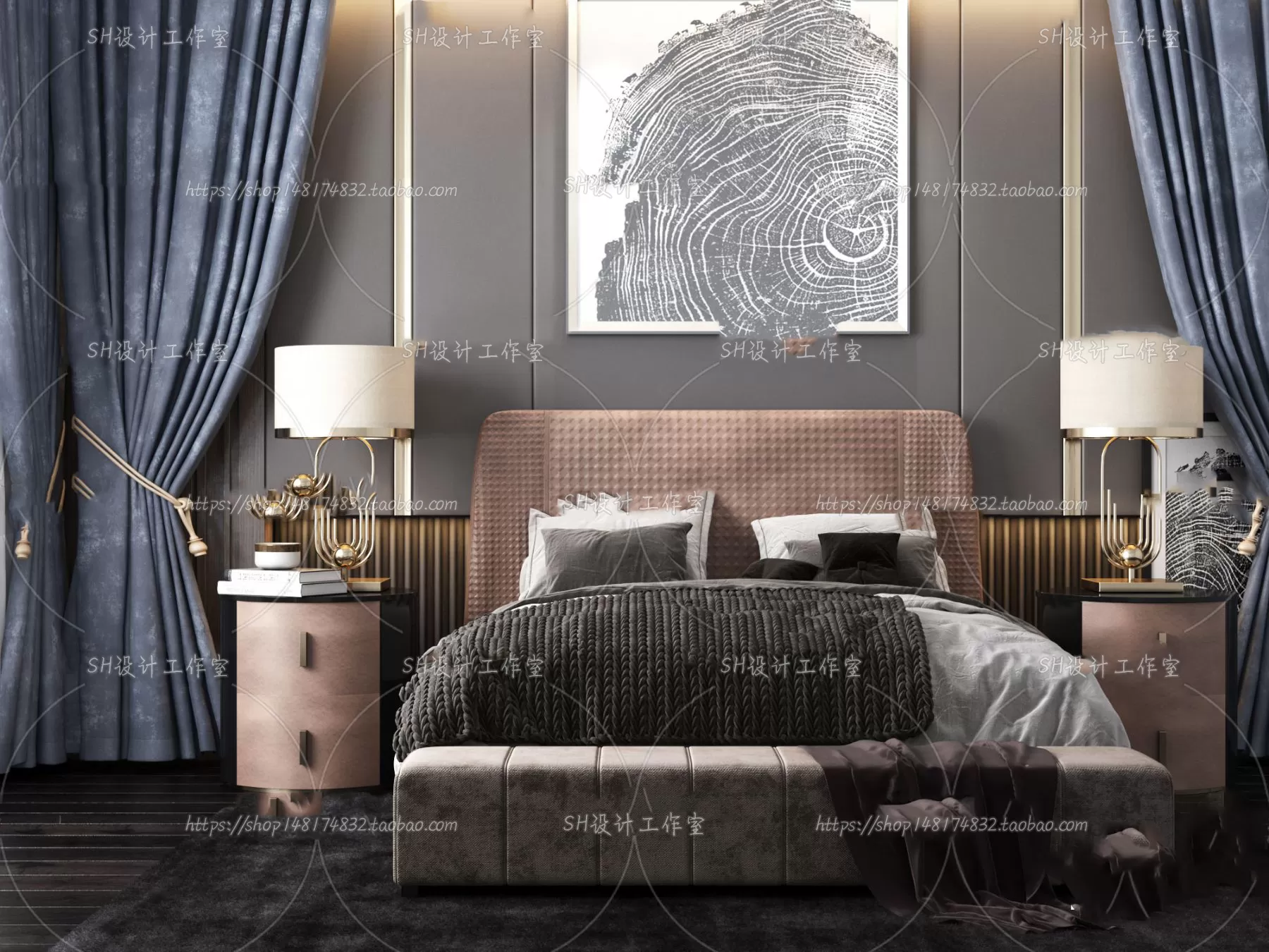 Bed – 3D Models – 1599