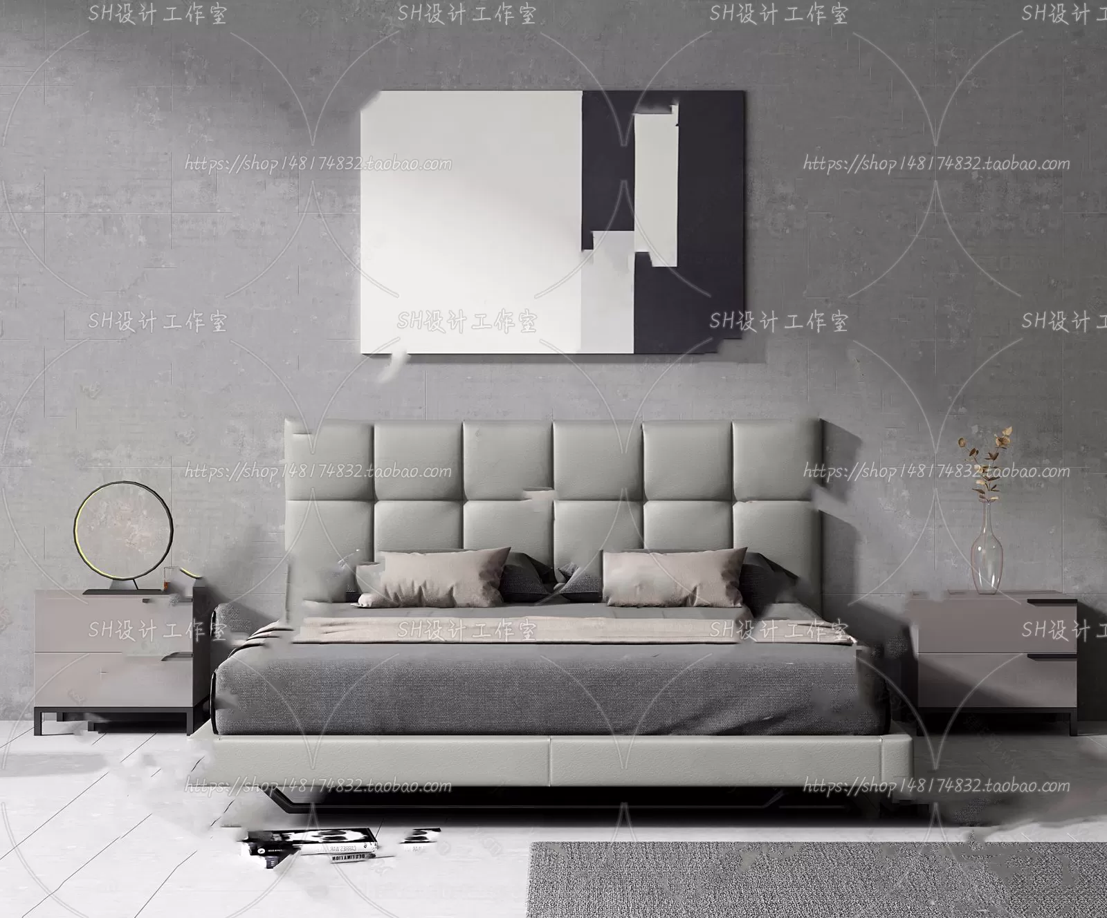 Bed – 3D Models – 1600