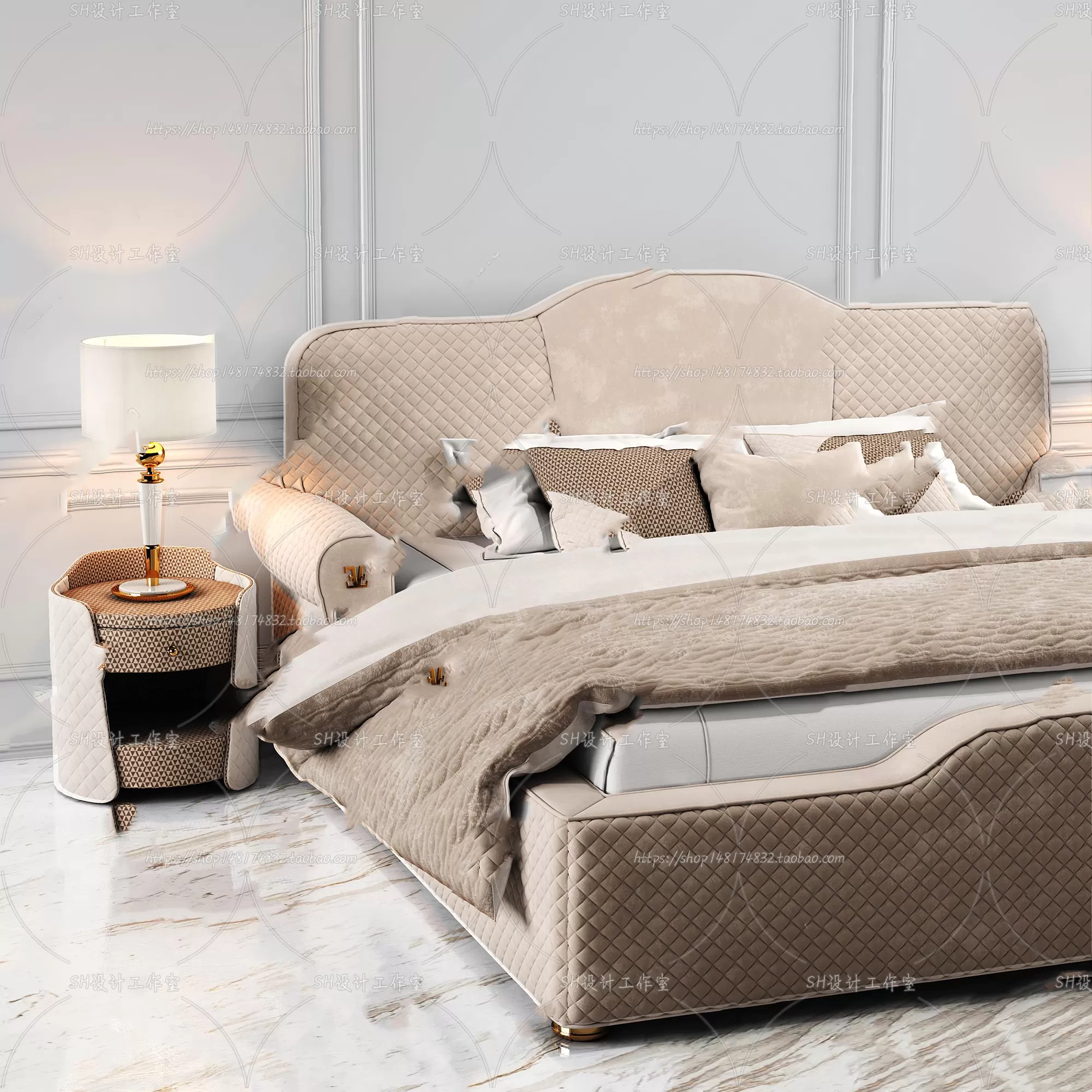 Bed – 3D Models – 1615