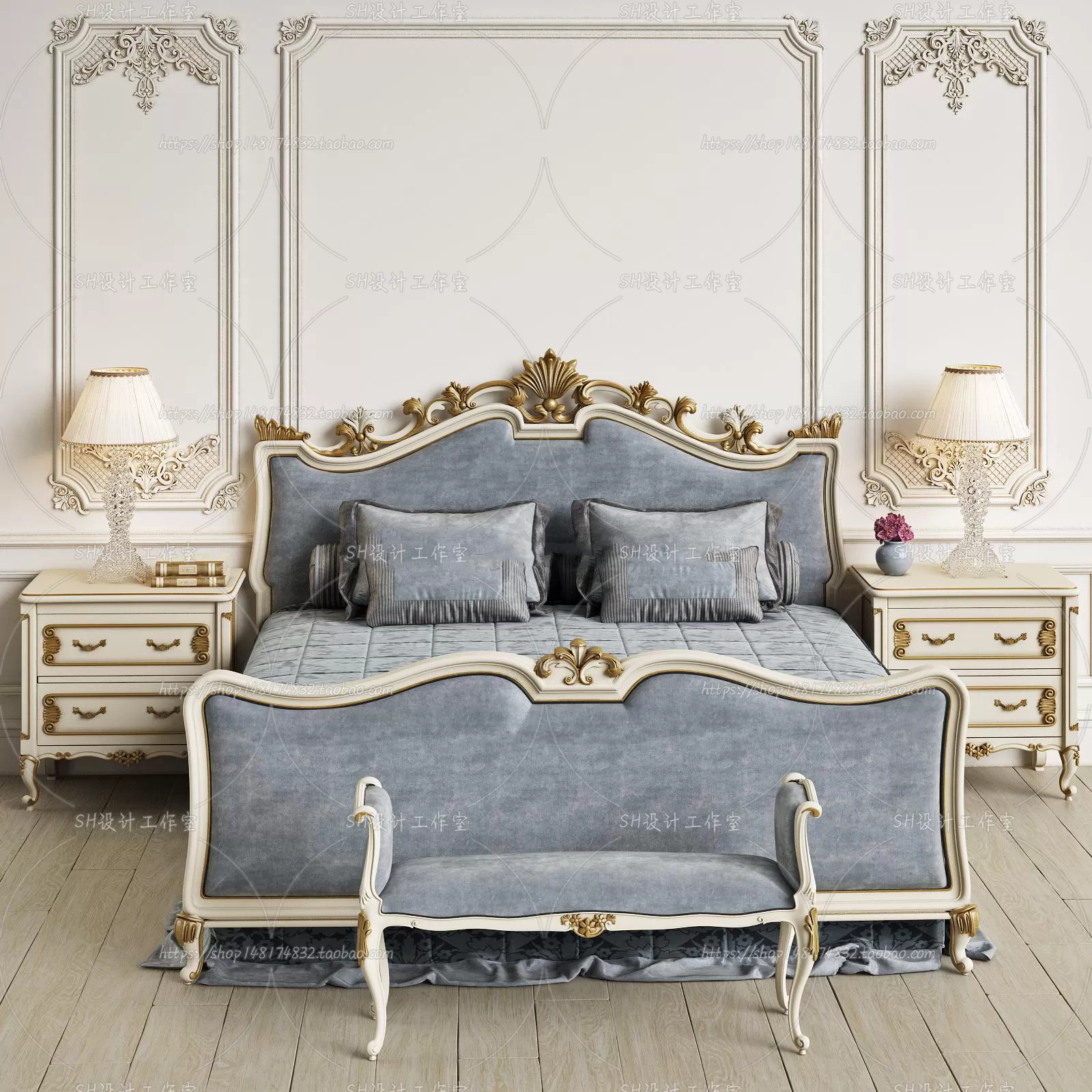 Bed – 3D Models – 1636