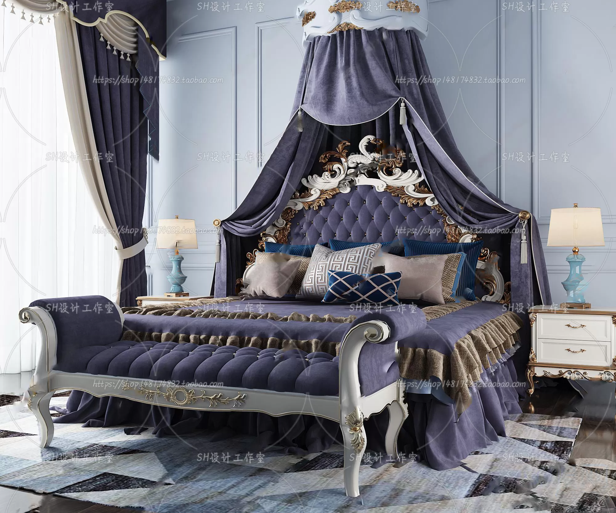 Bed – 3D Models – 1644