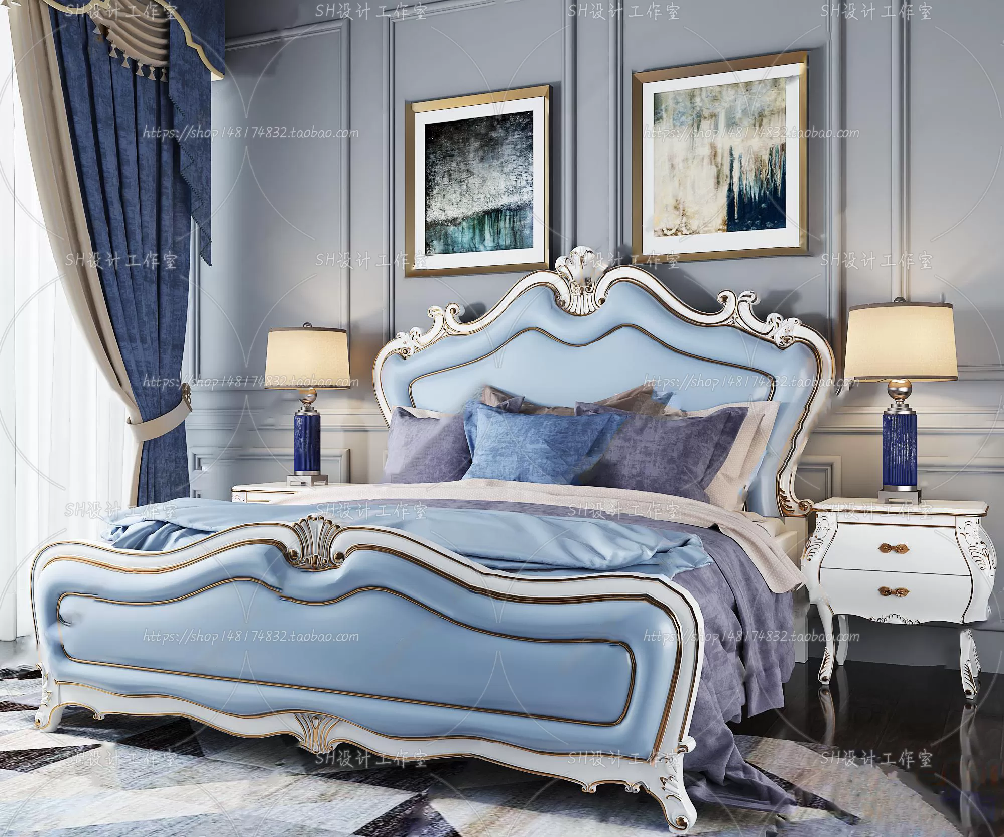 Bed – 3D Models – 1645