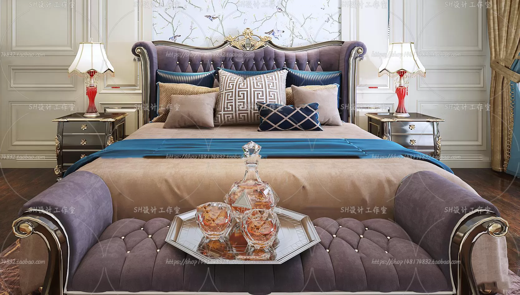 Bed – 3D Models – 1650