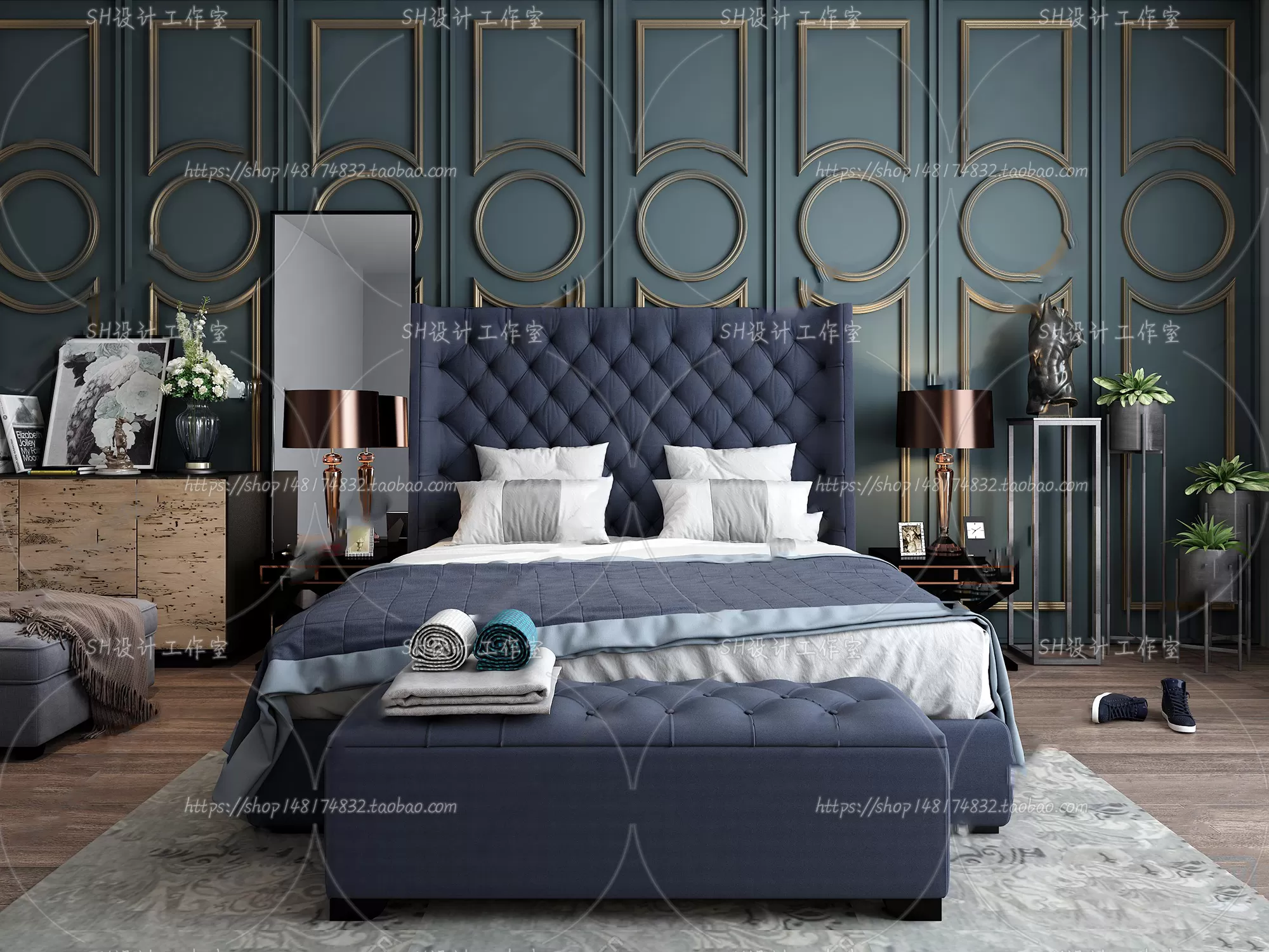 Bed – 3D Models – 1651