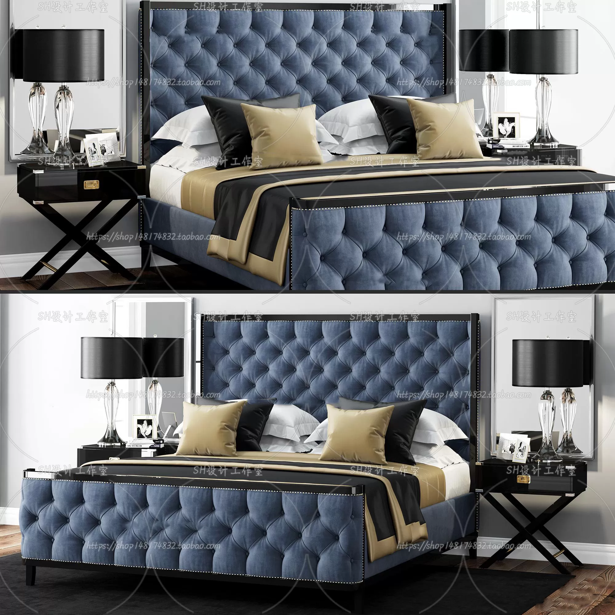 Bed – 3D Models – 1658