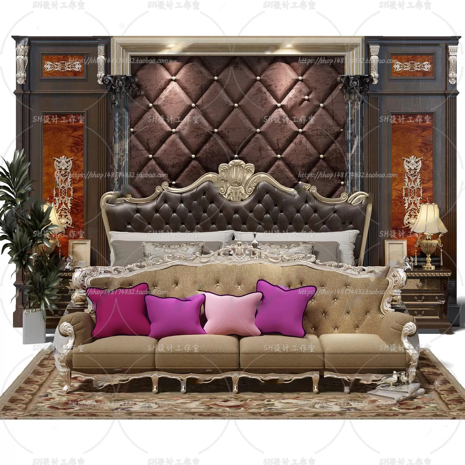 Bed – 3D Models – 1664