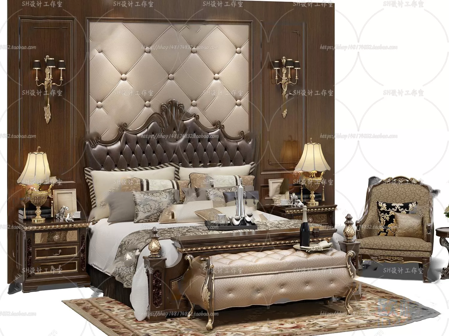 Bed – 3D Models – 1665