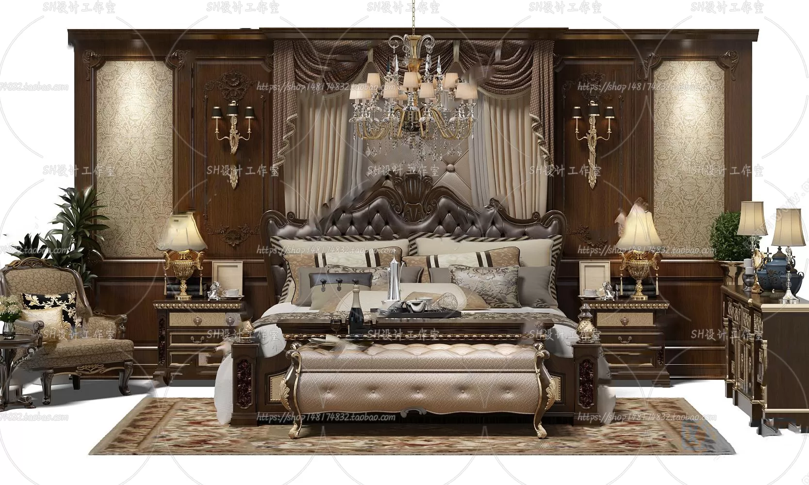 Bed – 3D Models – 1666