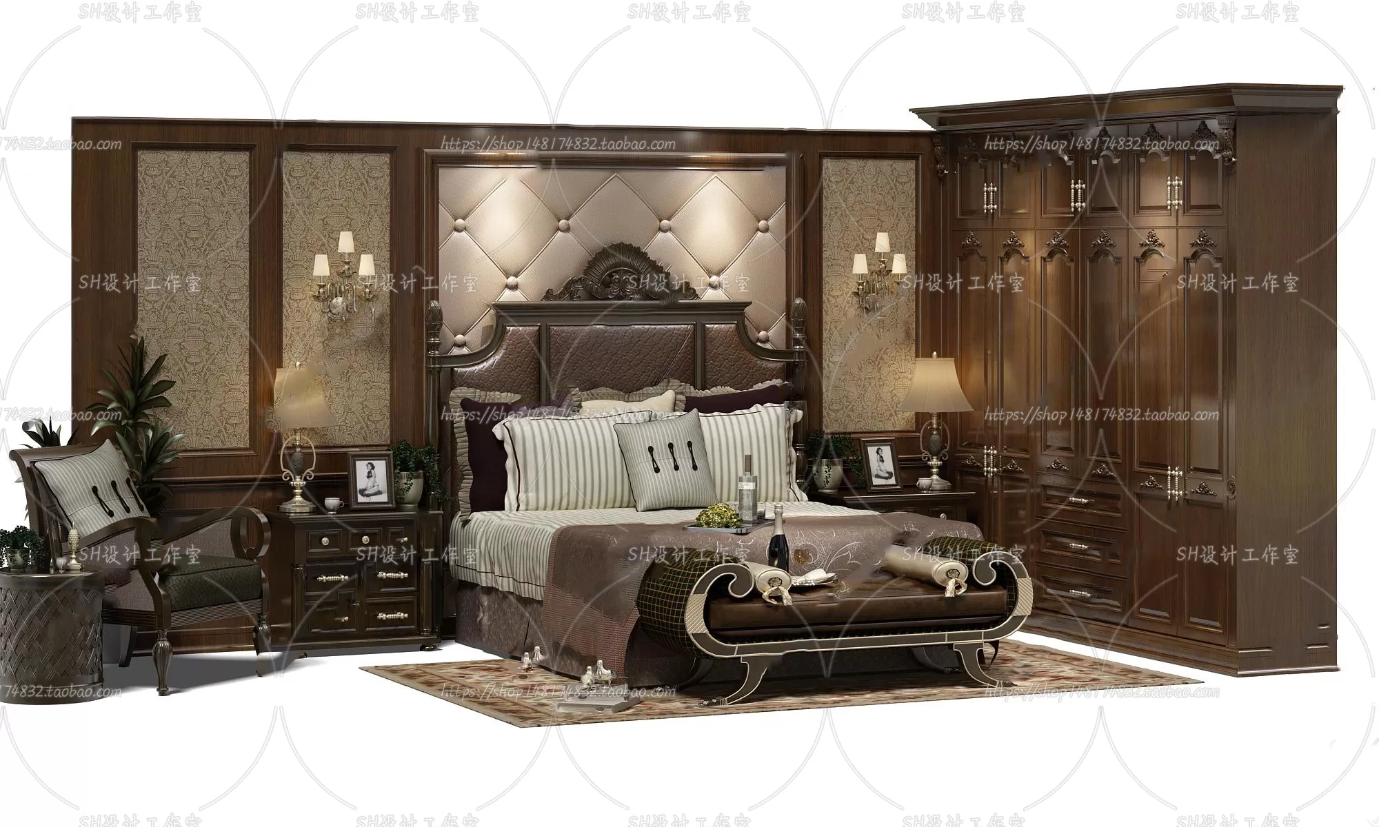 Bed – 3D Models – 1667