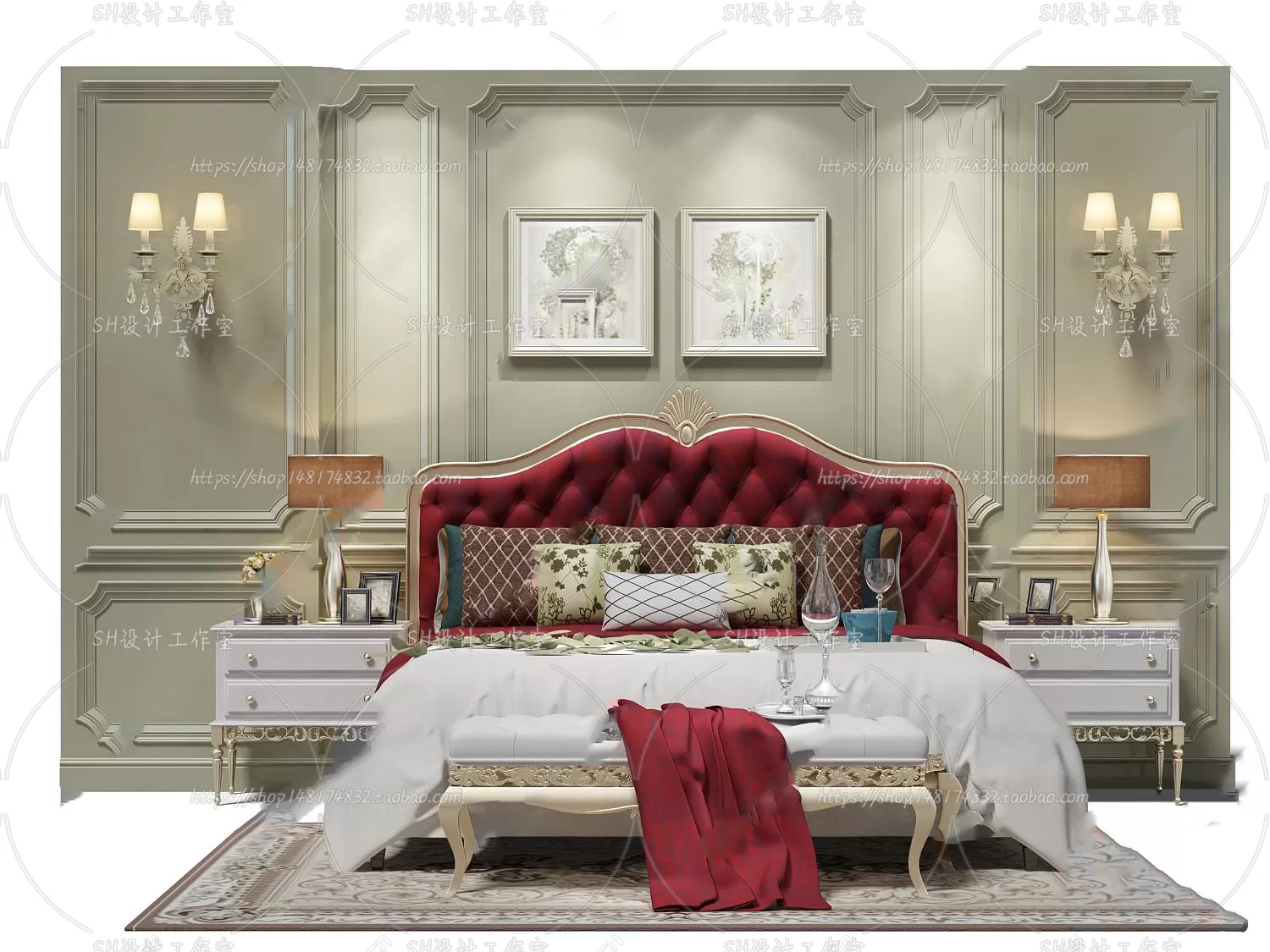 Bed – 3D Models – 1669