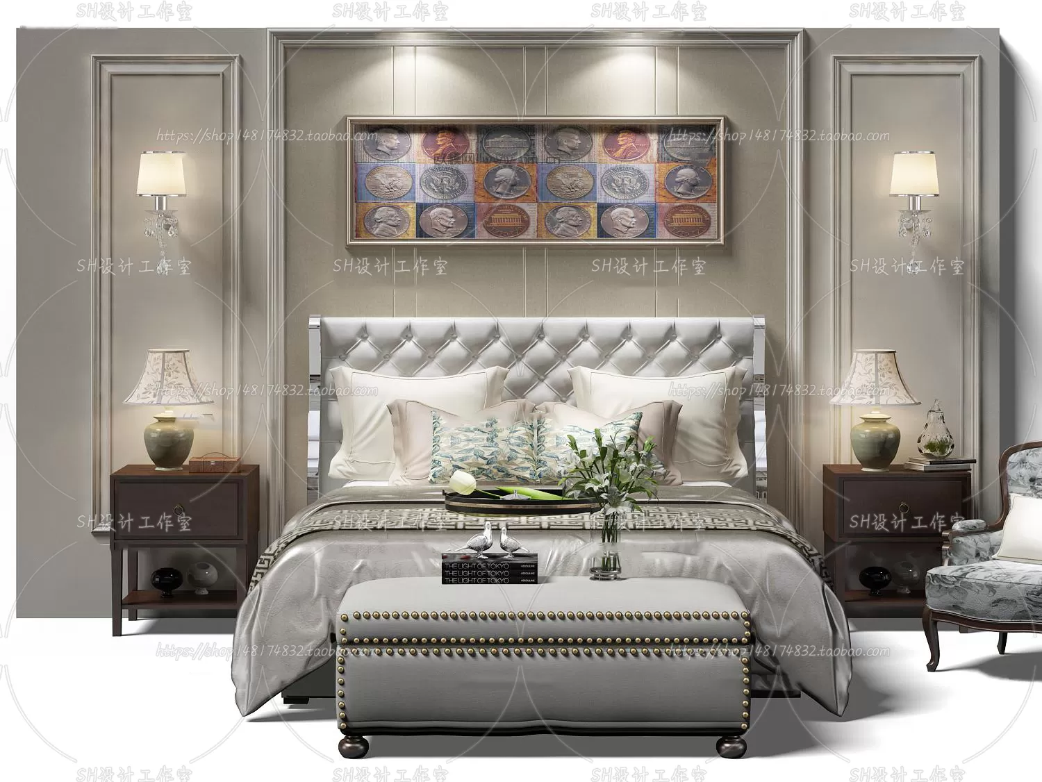 Bed – 3D Models – 1670