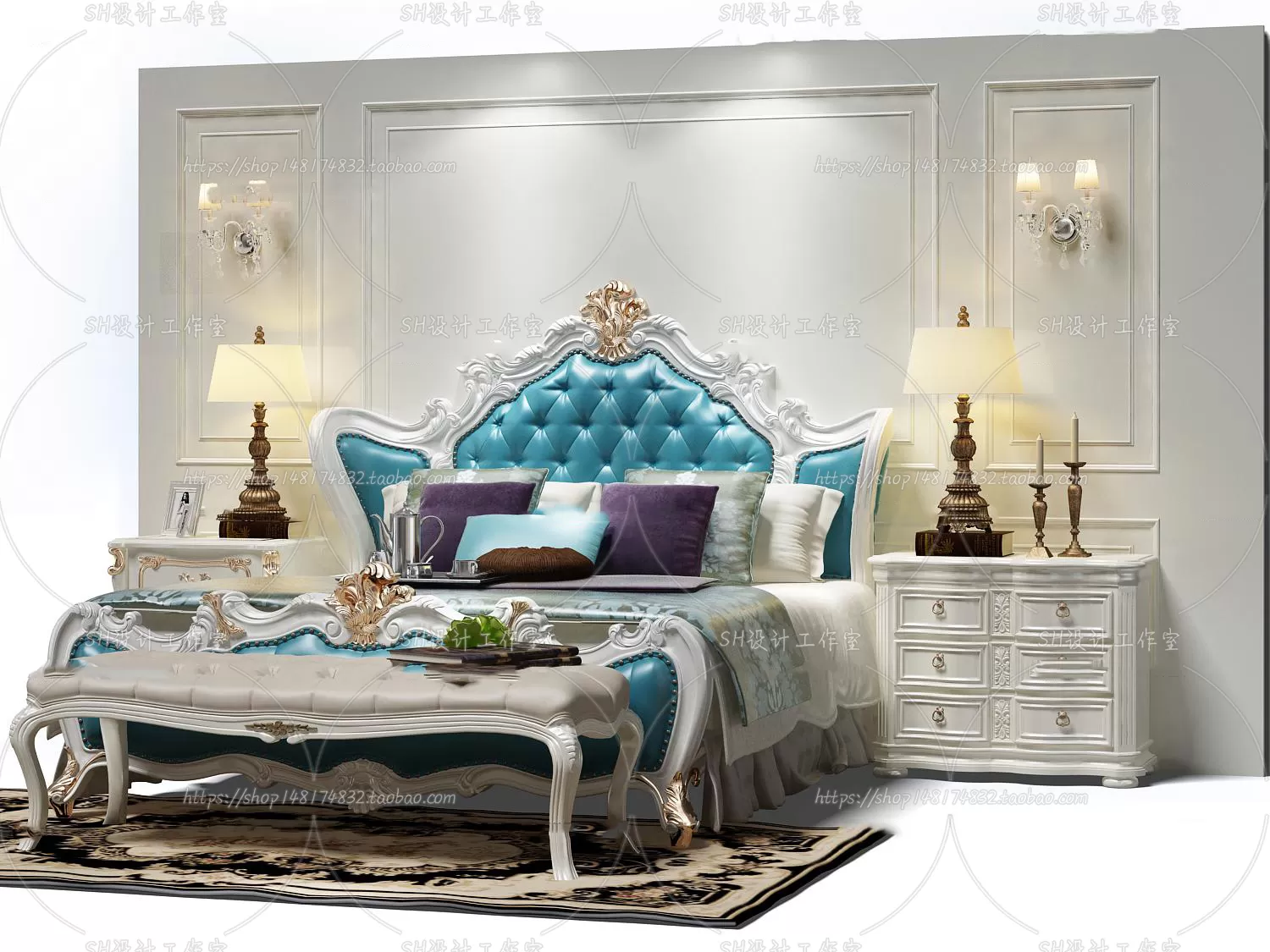 Bed – 3D Models – 1674