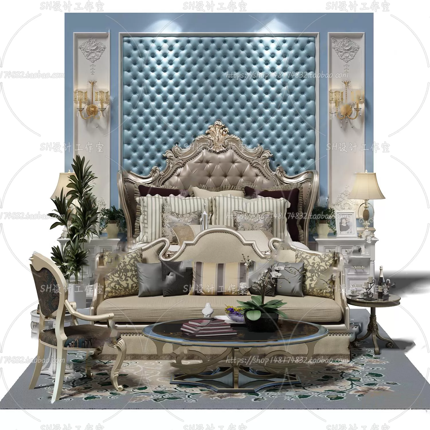 Bed – 3D Models – 1676