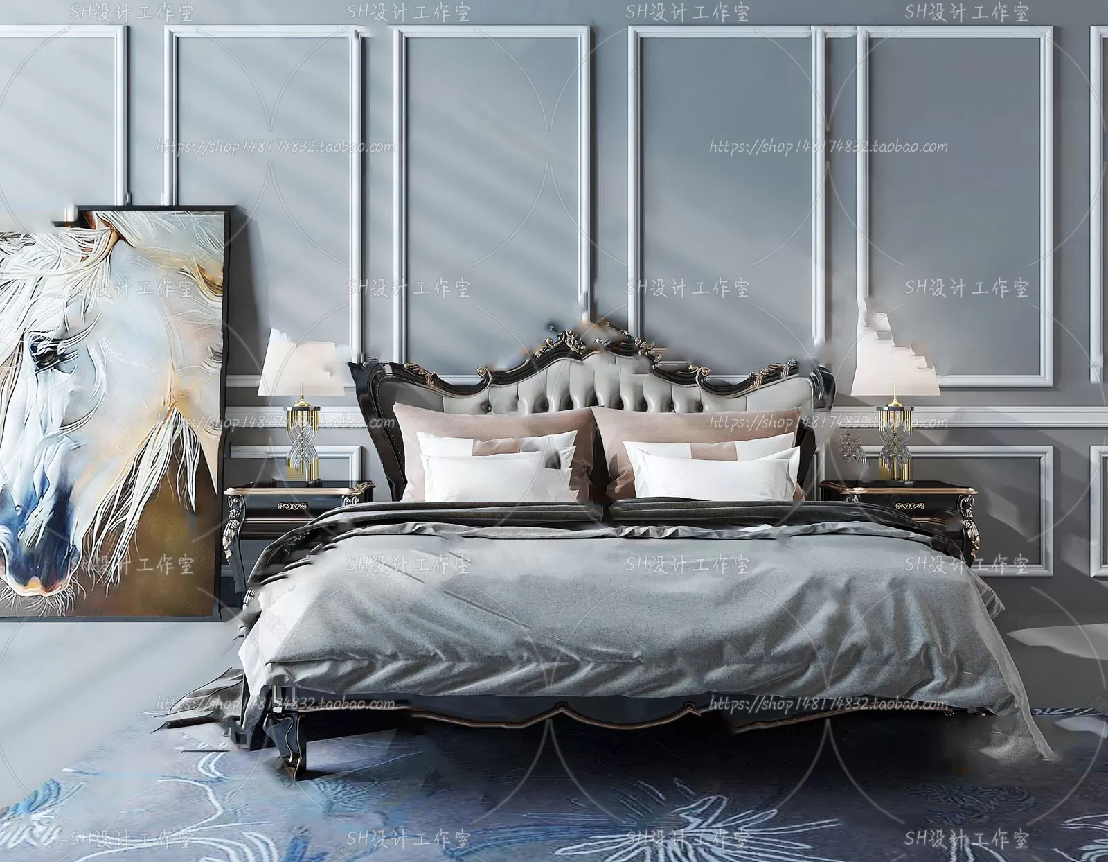 Bed – 3D Models – 1701