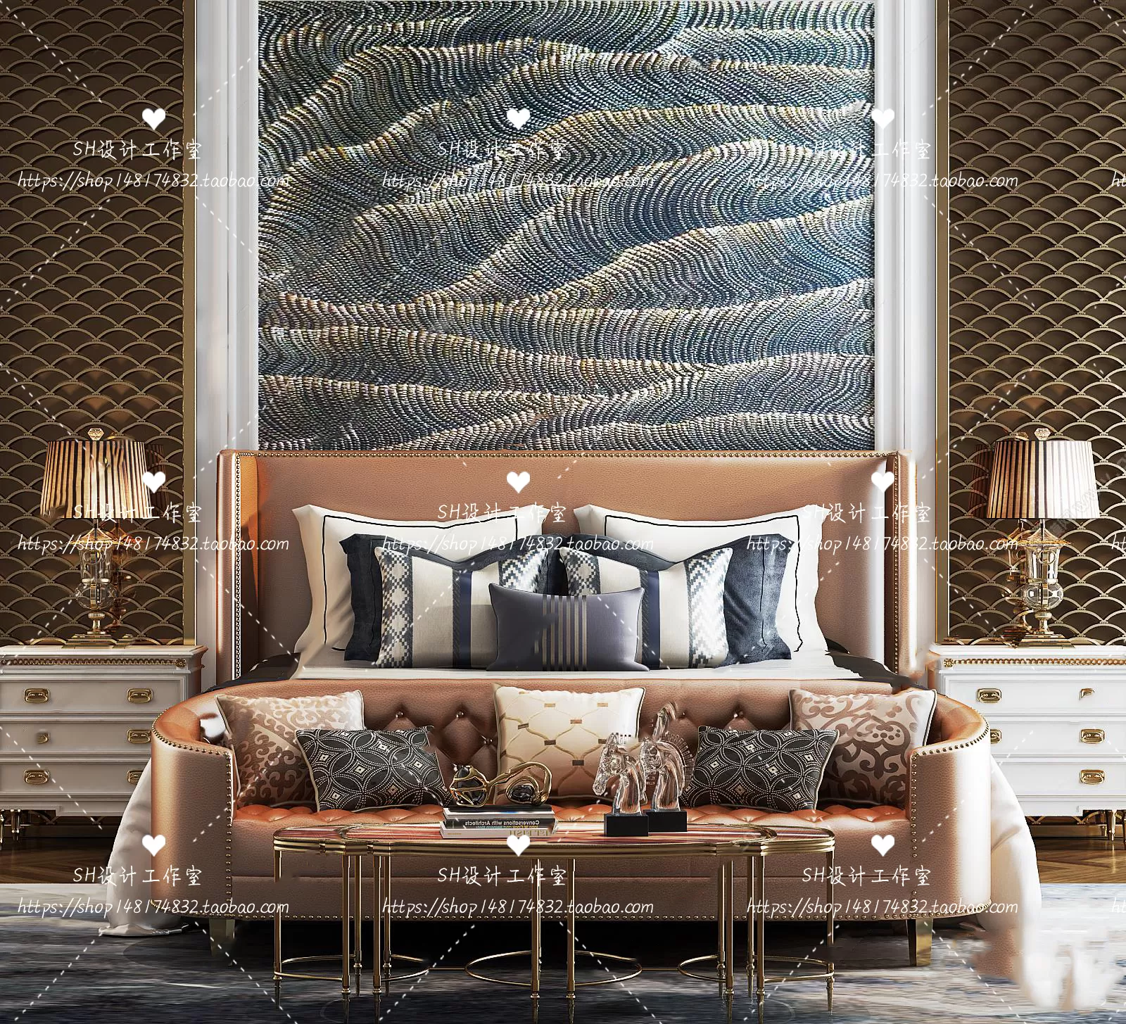 Bed – 3D Models – 1703