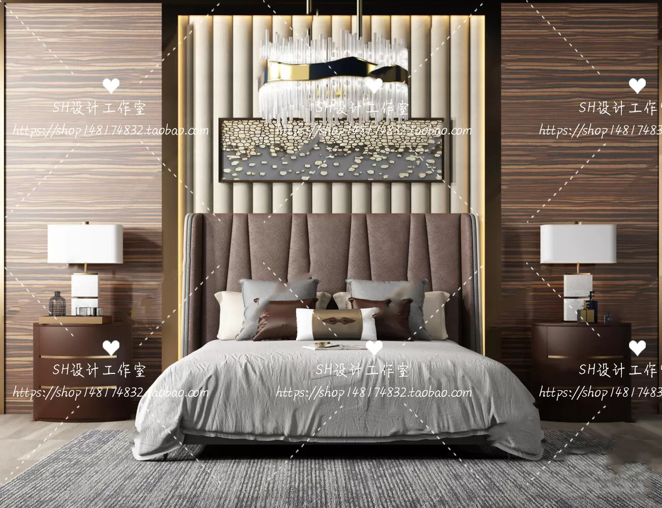 Bed – 3D Models – 1710