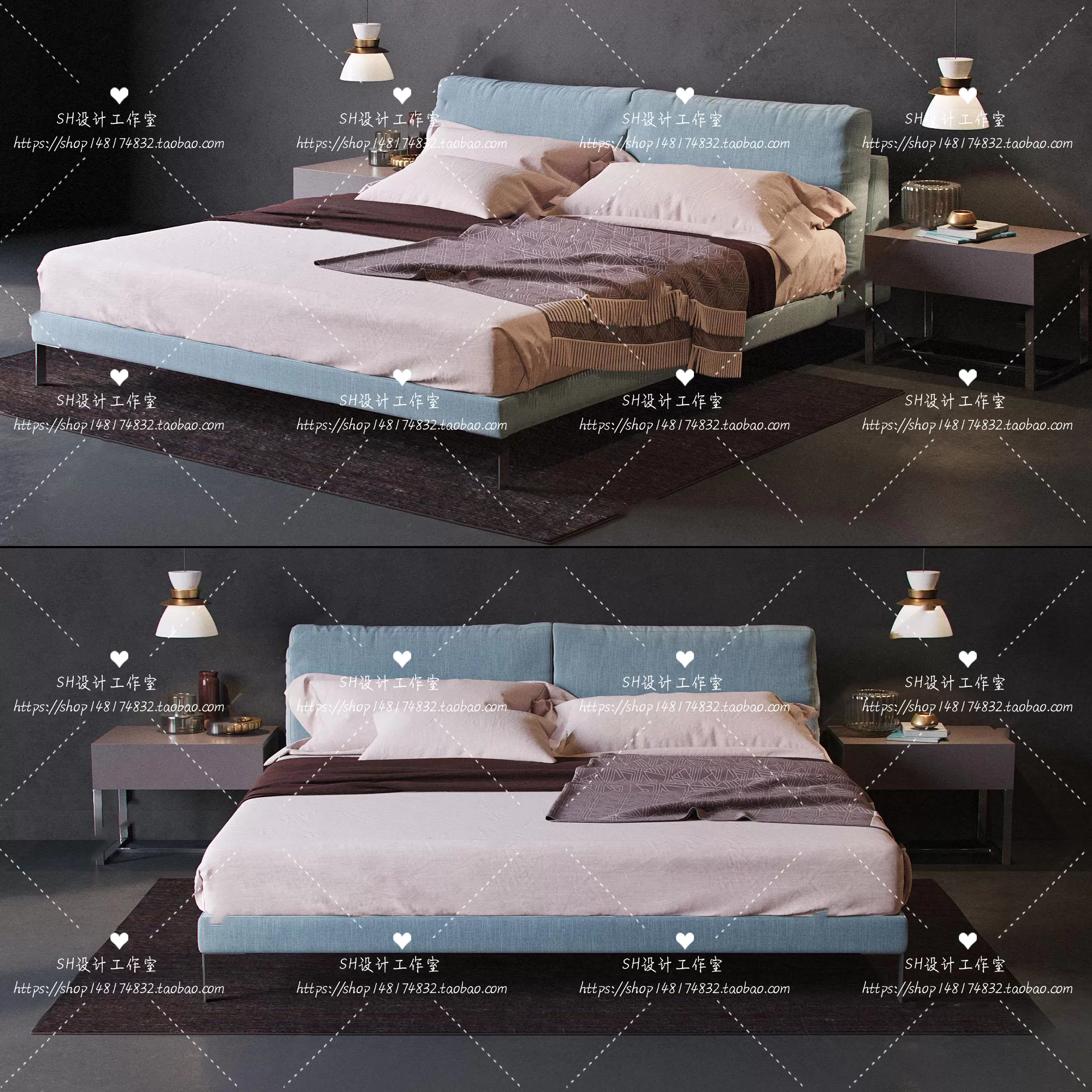 Bed – 3D Models – 1724